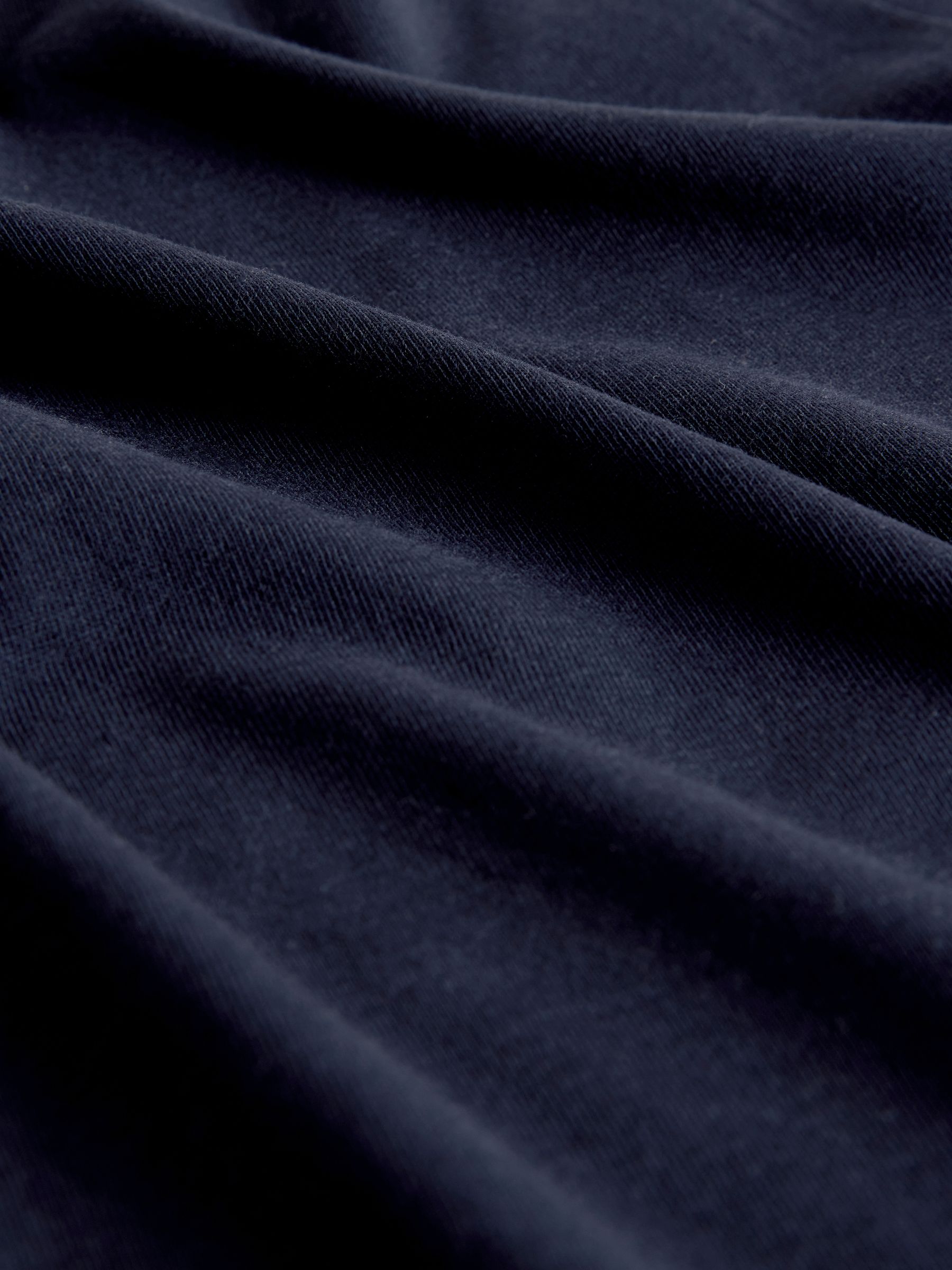 Navy Blue/Brown/Cream/White/Stripe - 8 Pack Regular Short Sleeve Cotton T-Shirts - Image 10 of 11