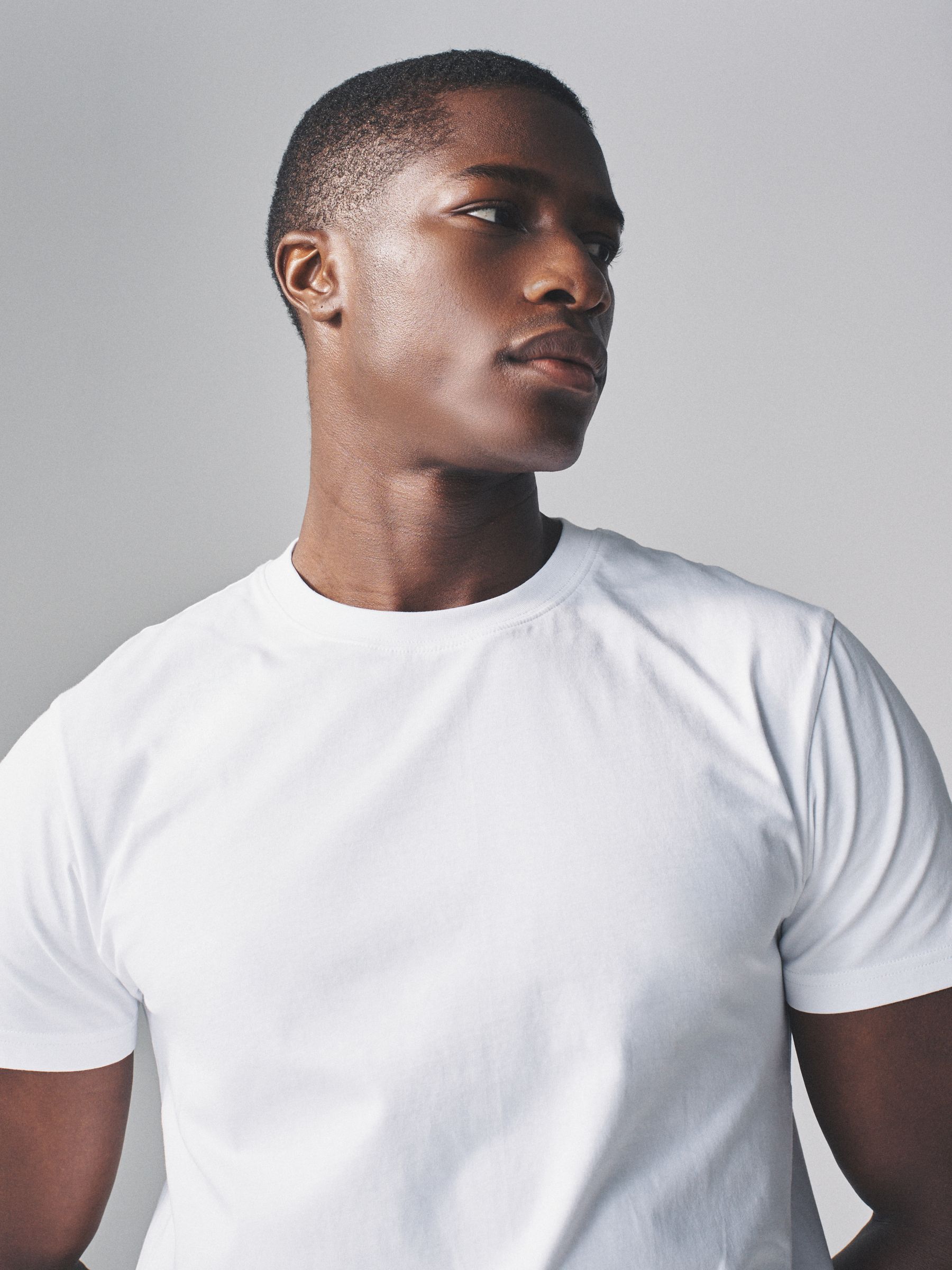 Black/Grey/White - 8 Pack Regular Short Sleeve Cotton T-Shirts - Image 2 of 15