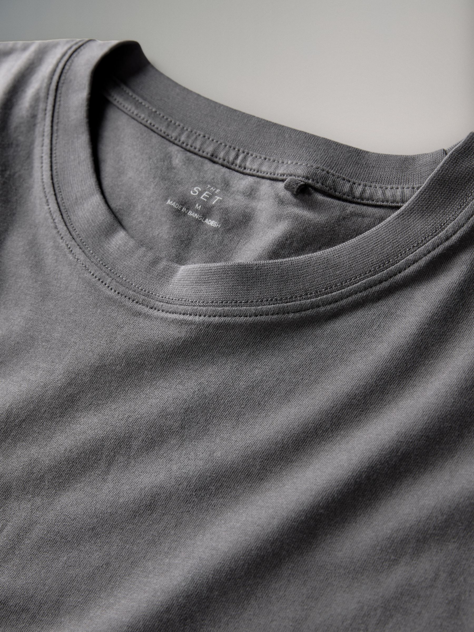 Black/Grey/White - 8 Pack Regular Short Sleeve Cotton T-Shirts - Image 5 of 15