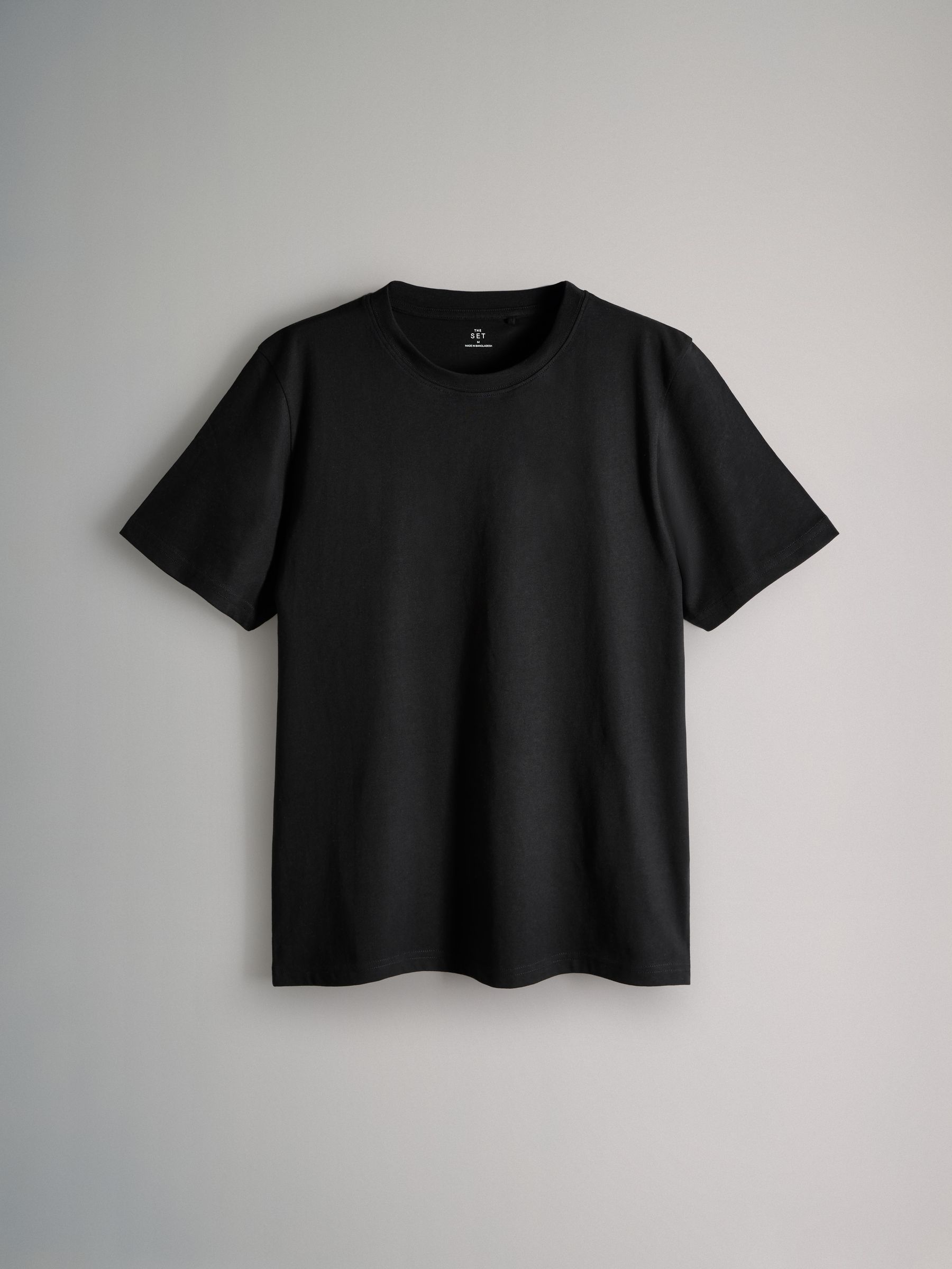 Black/Grey/White - 8 Pack Regular Short Sleeve Cotton T-Shirts - Image 7 of 15