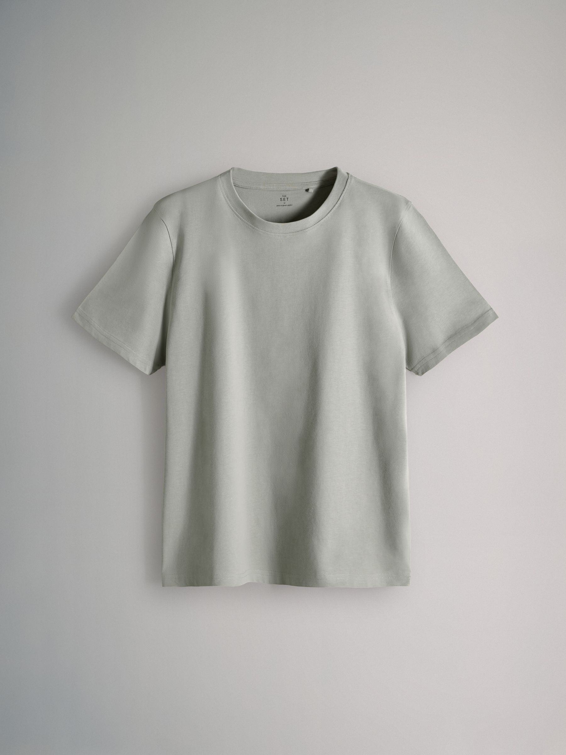 Black/Green/Red/White - 7 Pack Regular Short Sleeve Cotton T-Shirts - Image 11 of 15