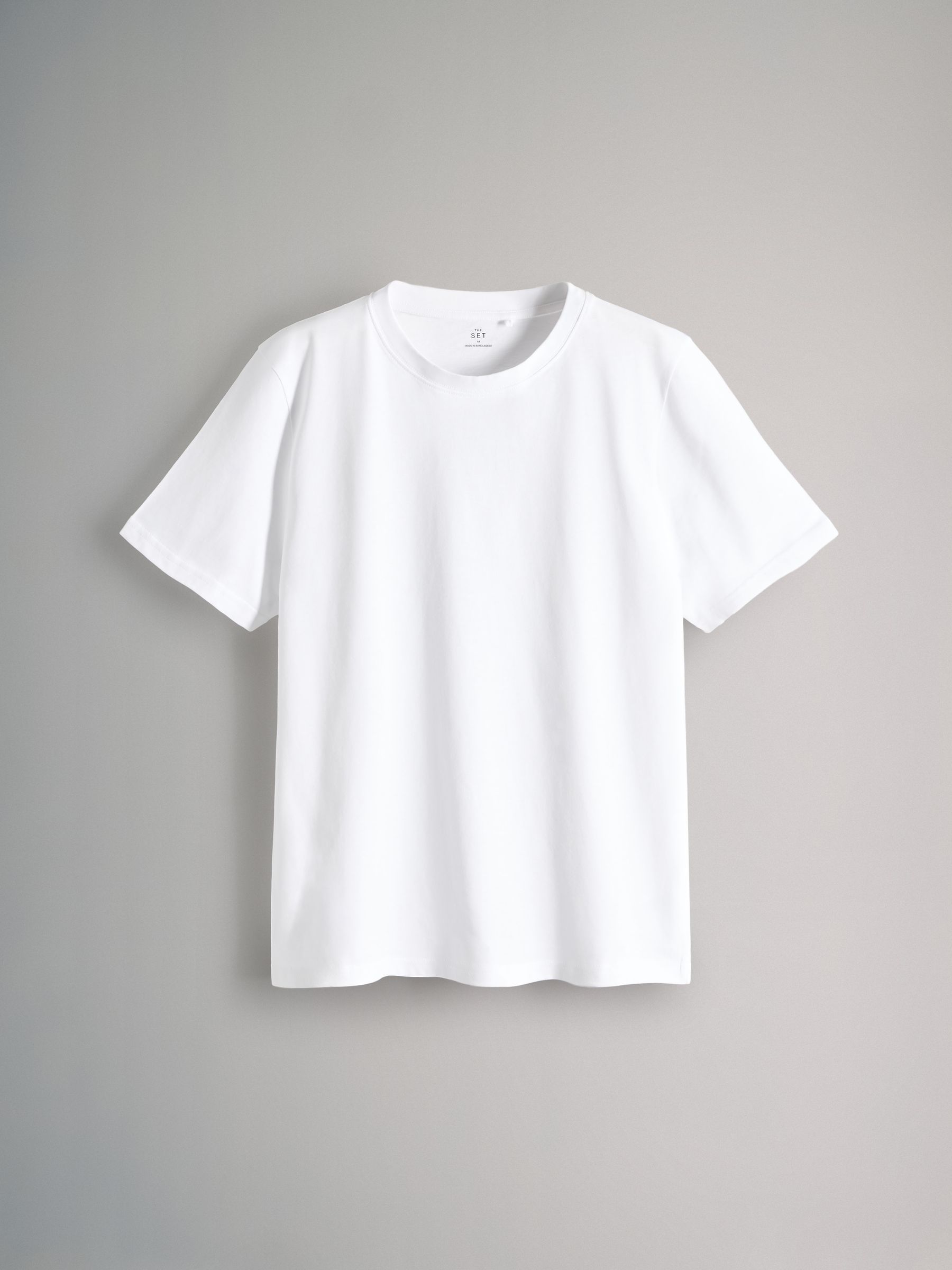 Black/Green/Red/White - 7 Pack Regular Short Sleeve Cotton T-Shirts - Image 12 of 15