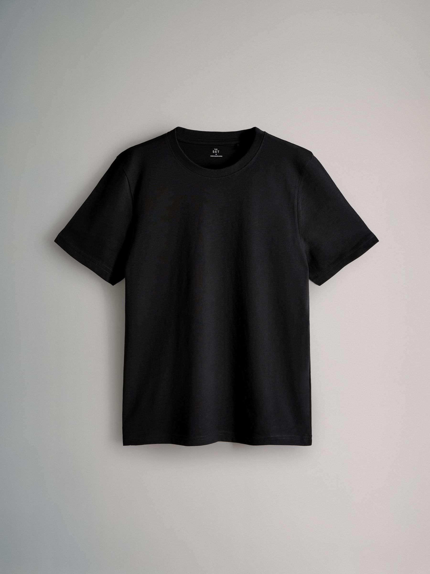 Black/Green/Red/White - 7 Pack Regular Short Sleeve Cotton T-Shirts - Image 8 of 15