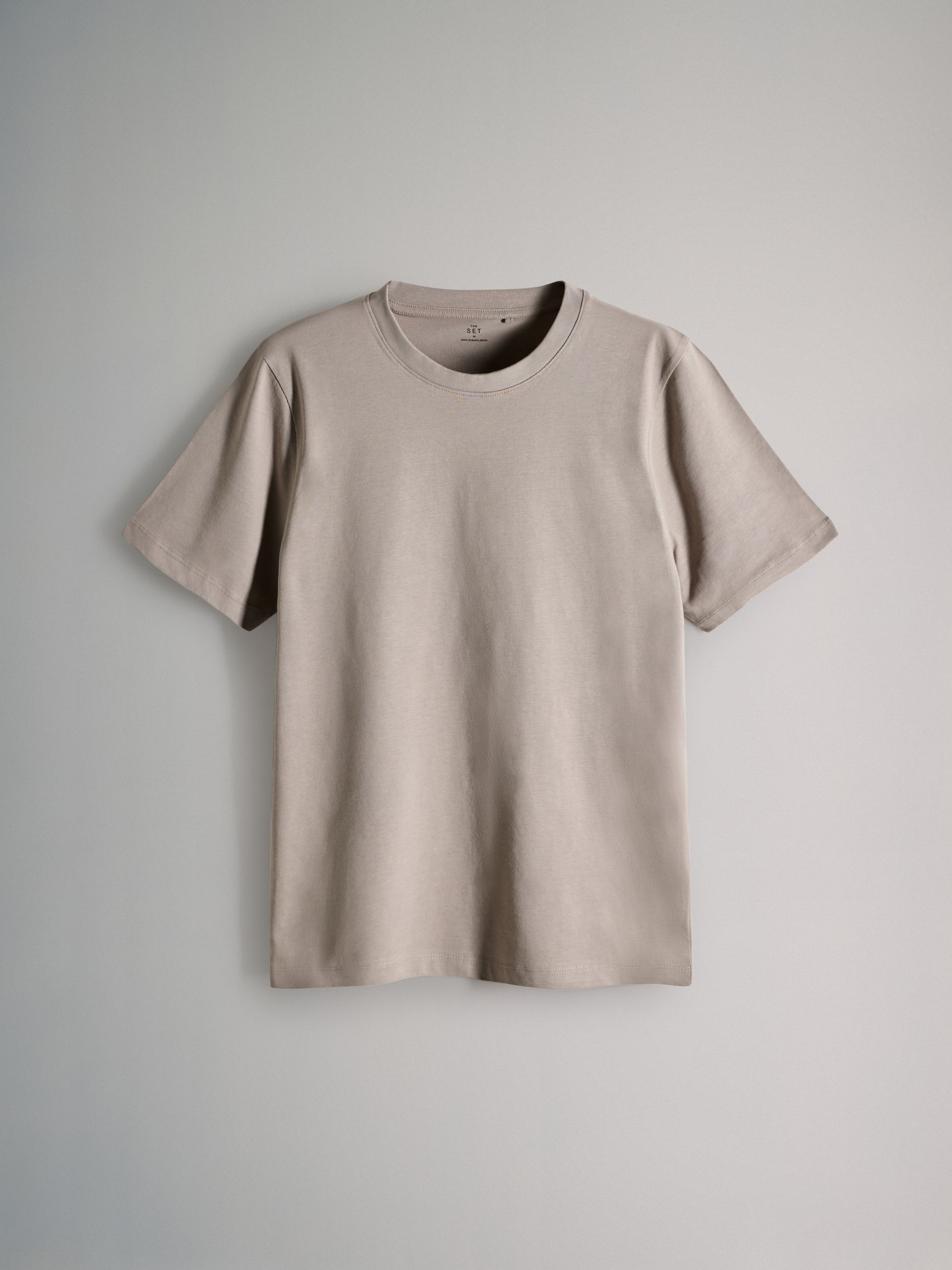 Navy Blue/Brown/White - Slim Fit - 4 Pack Short Sleeve Cotton T-Shirts - Image 2 of 7