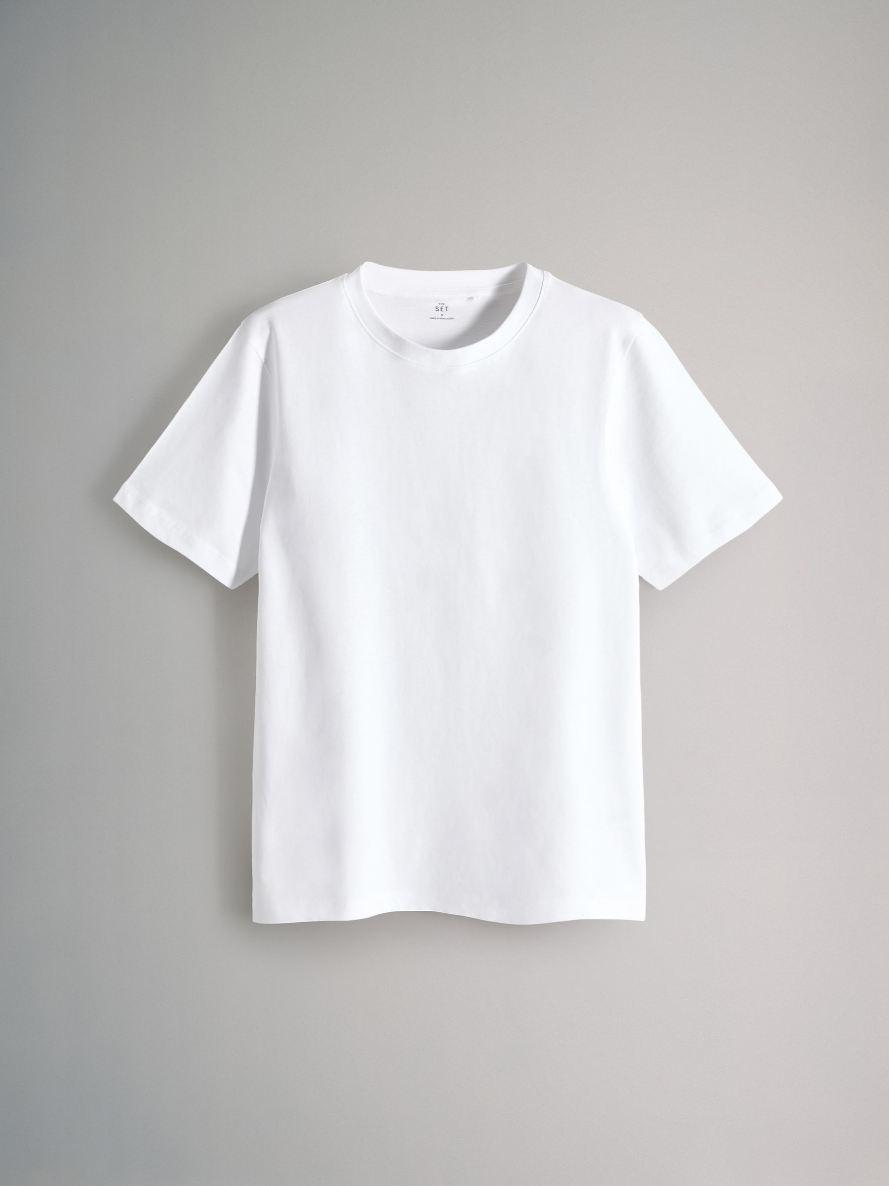 Navy Blue/Brown/White - Slim Fit - 4 Pack Short Sleeve Cotton T-Shirts - Image 4 of 7