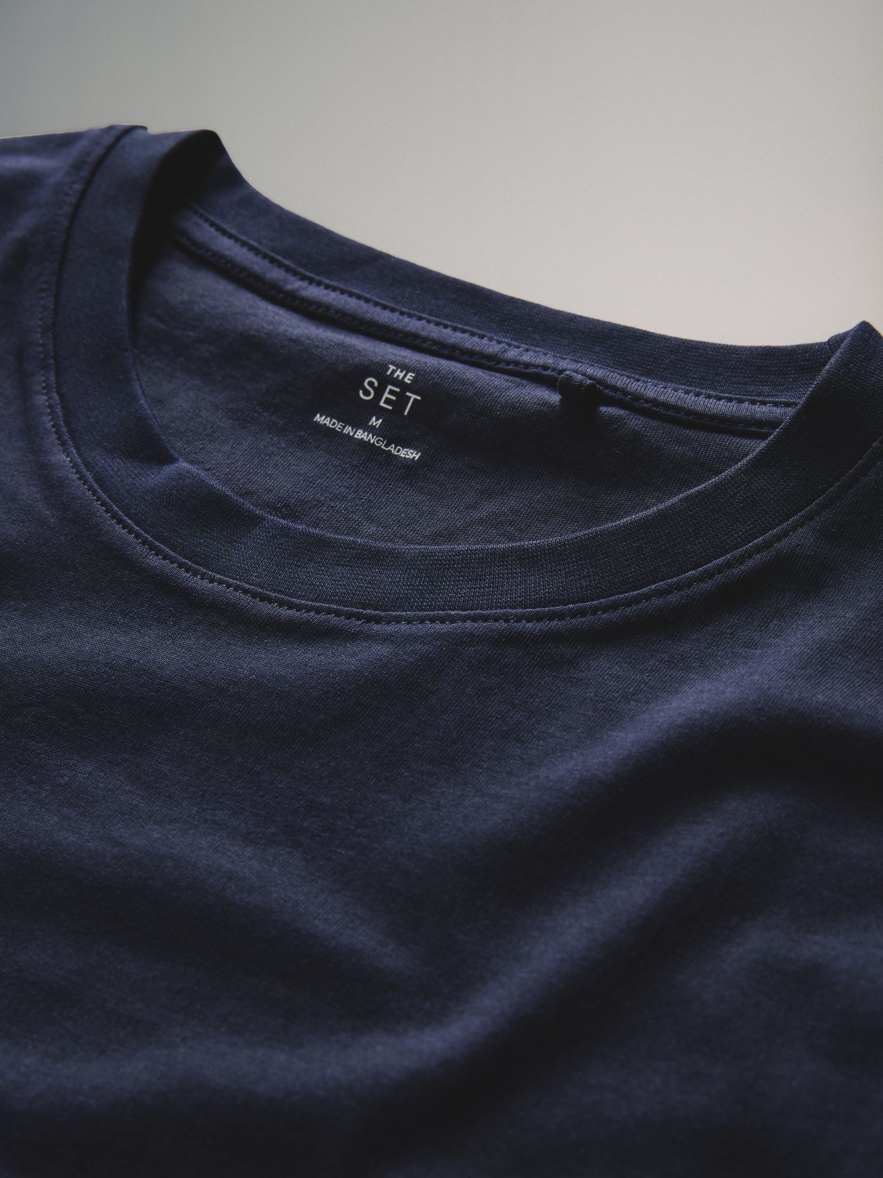 Navy Blue/Brown/White - Slim Fit - 4 Pack Short Sleeve Cotton T-Shirts - Image 6 of 7