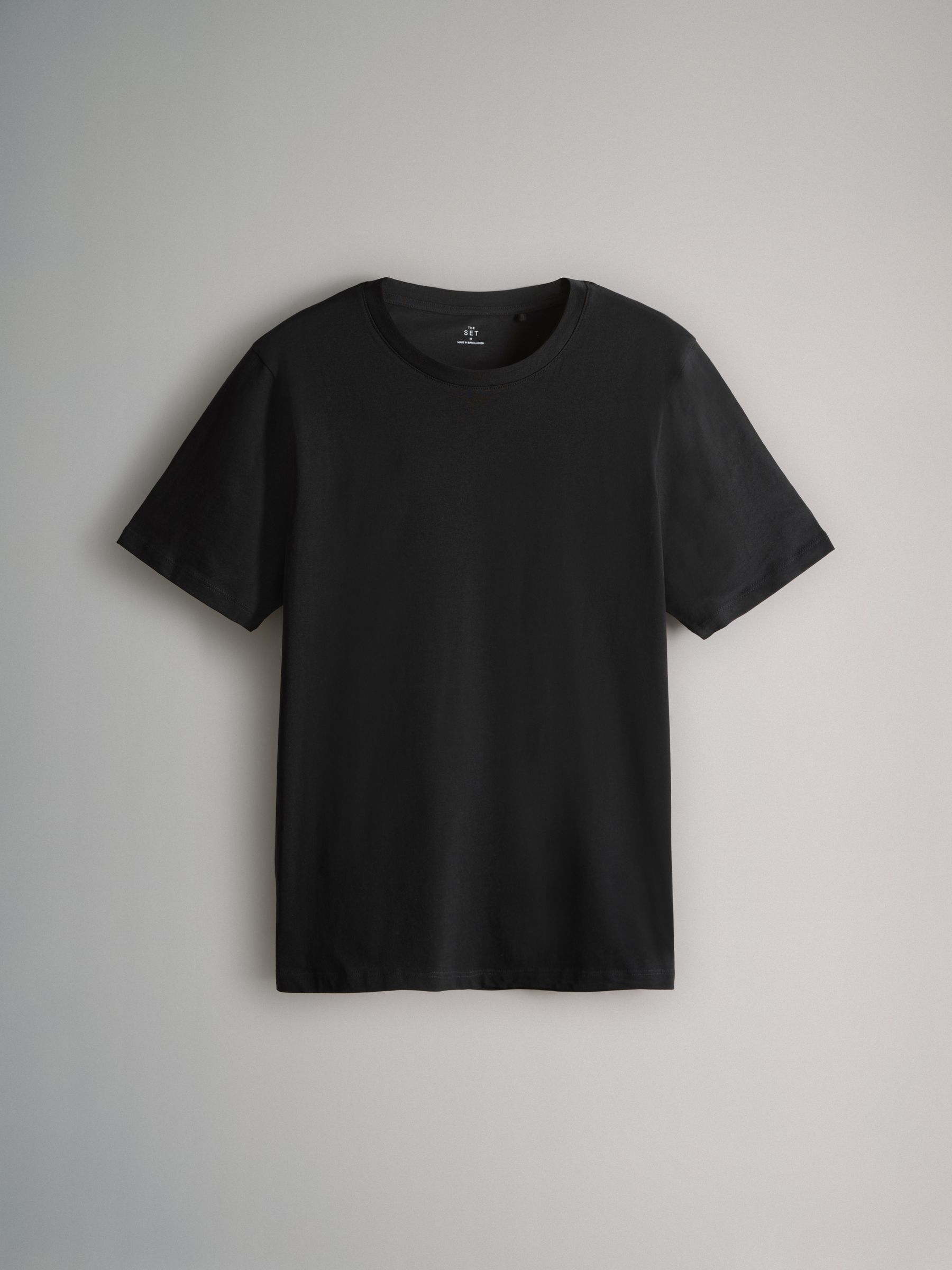 Black/Brown/Cream/White - Slim Fit - 4 Pack Short Sleeve Cotton T-Shirts - Image 12 of 14