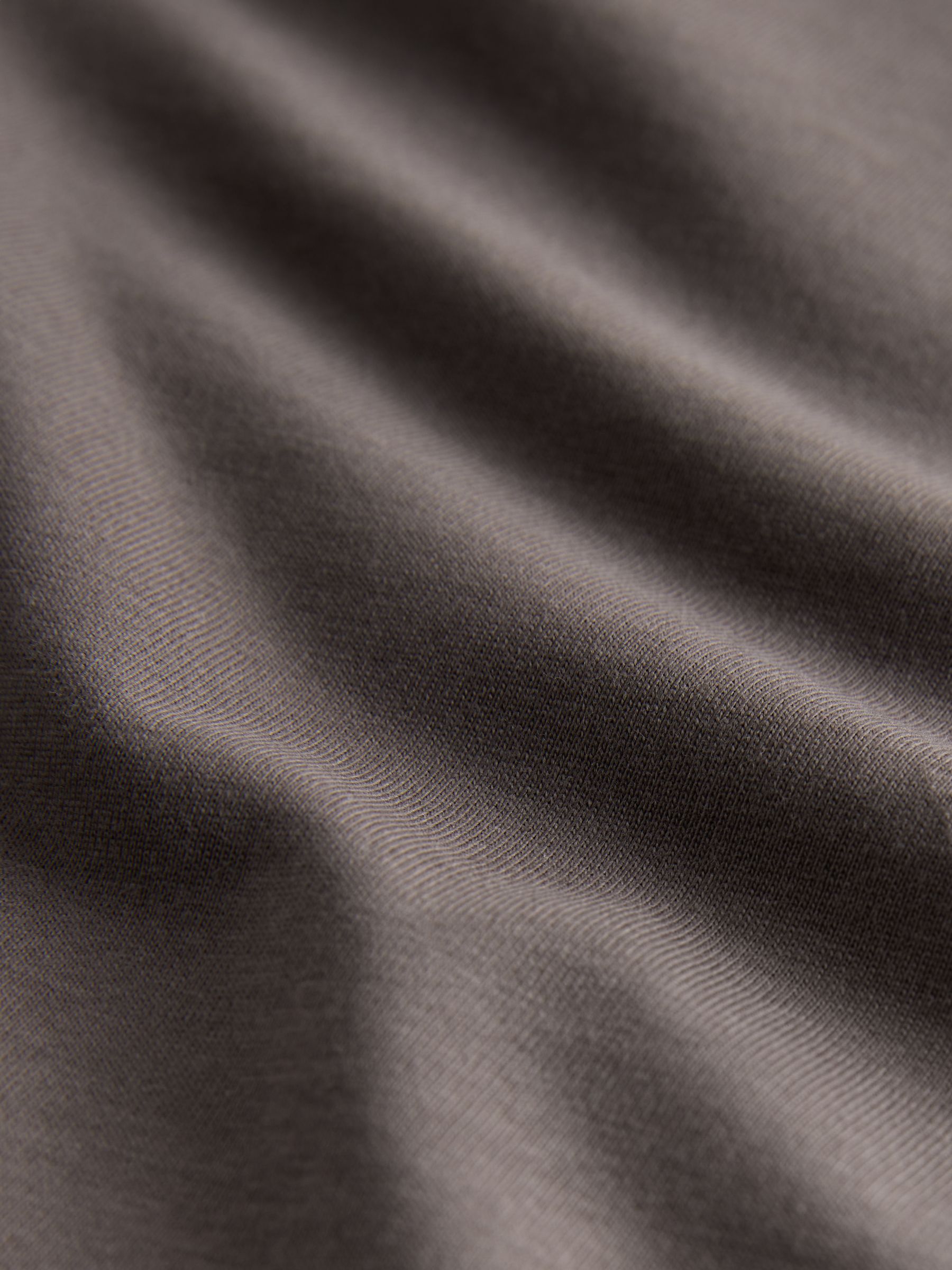 Black/Cream/Brown/White - 4 Pack Regular Long Sleeve Cotton T-Shirts - Image 6 of 10