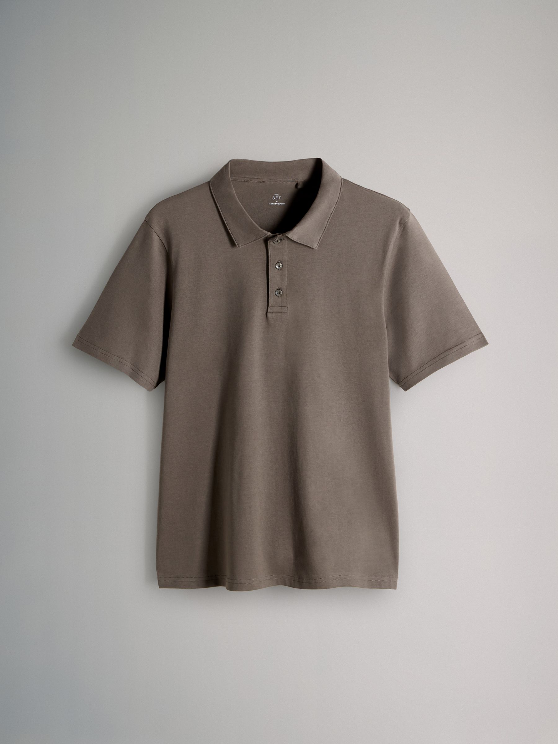 Navy Blue/Brown/White - 3 Pack Short Sleeve Cotton Jersey Polo Shirts - Image 9 of 11