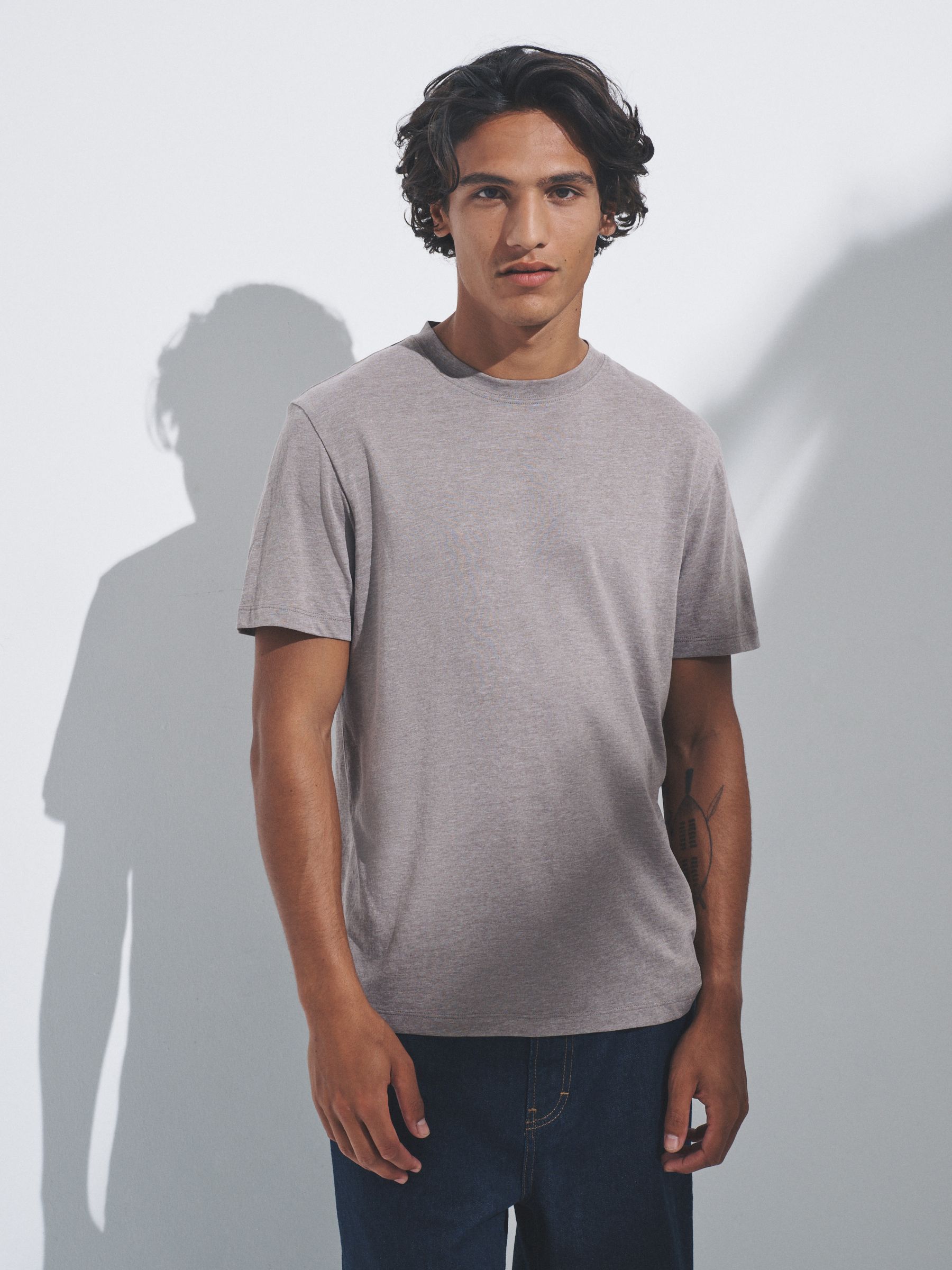 10 Pack Regular Short Sleeve Cotton Blend T-Shirts - Image 1 of 12