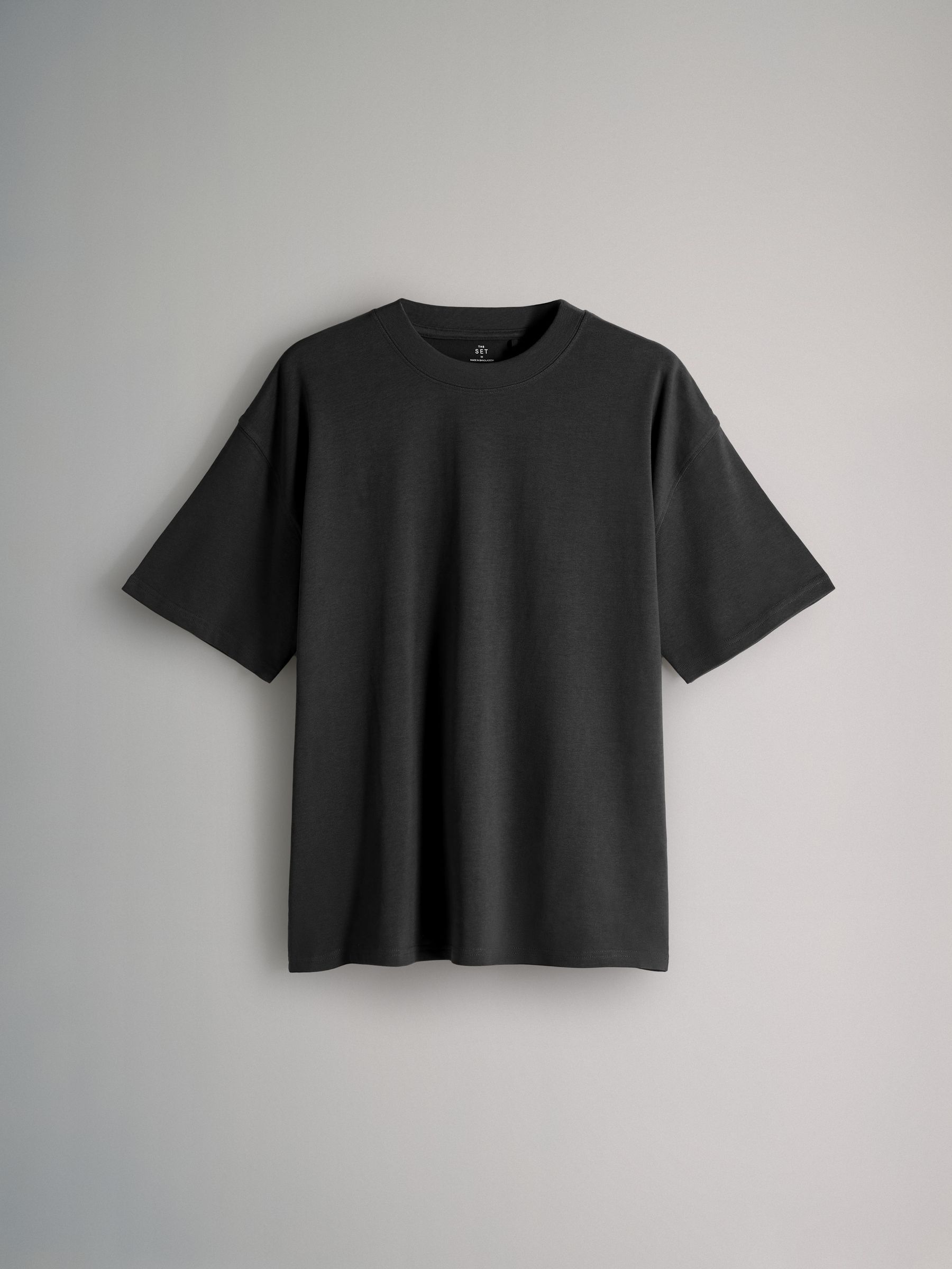 Green/Brown/Black 4 Pack Short Sleeve Cotton T-Shirts Oversized Fit - Image 4 of 6