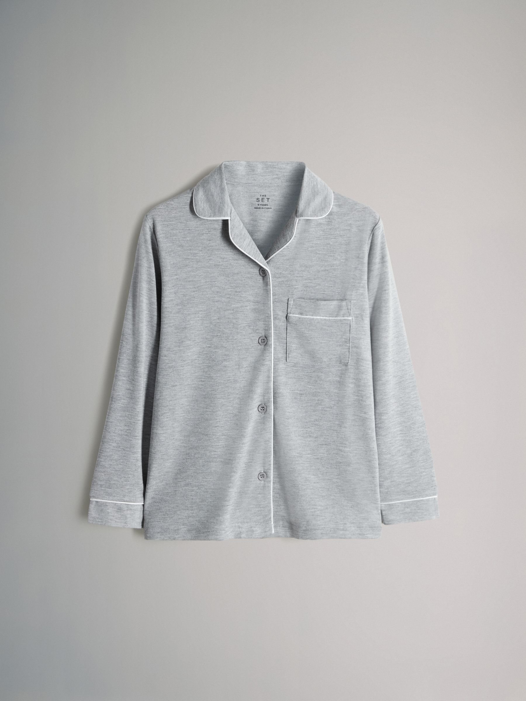 2 Pack Button Through Long Sleeve Jersey Pyjamas - Image 2 of 6 2 Pack Button Through Long Sleeve Jersey Pyjamas - Image 2 of 6
