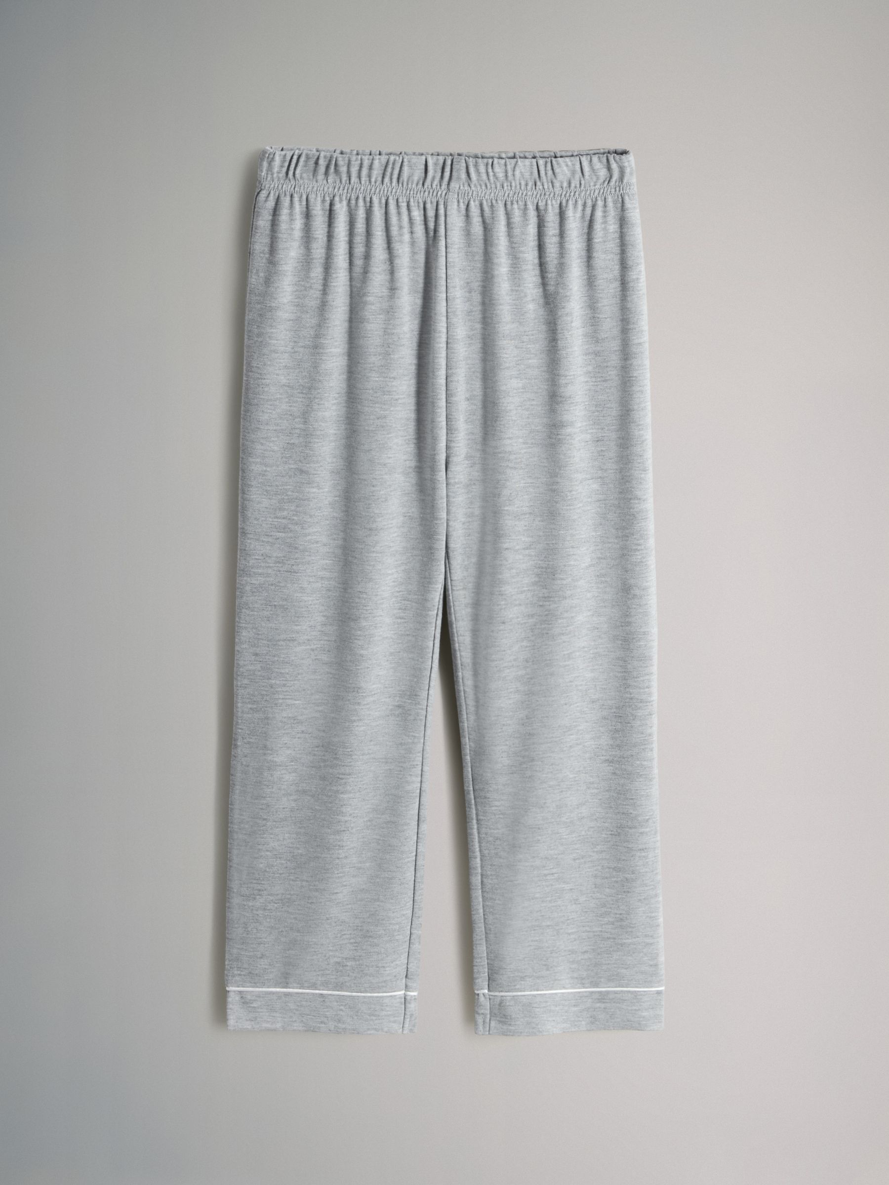 2 Pack Button Through Long Sleeve Jersey Pyjamas - Image 4 of 6