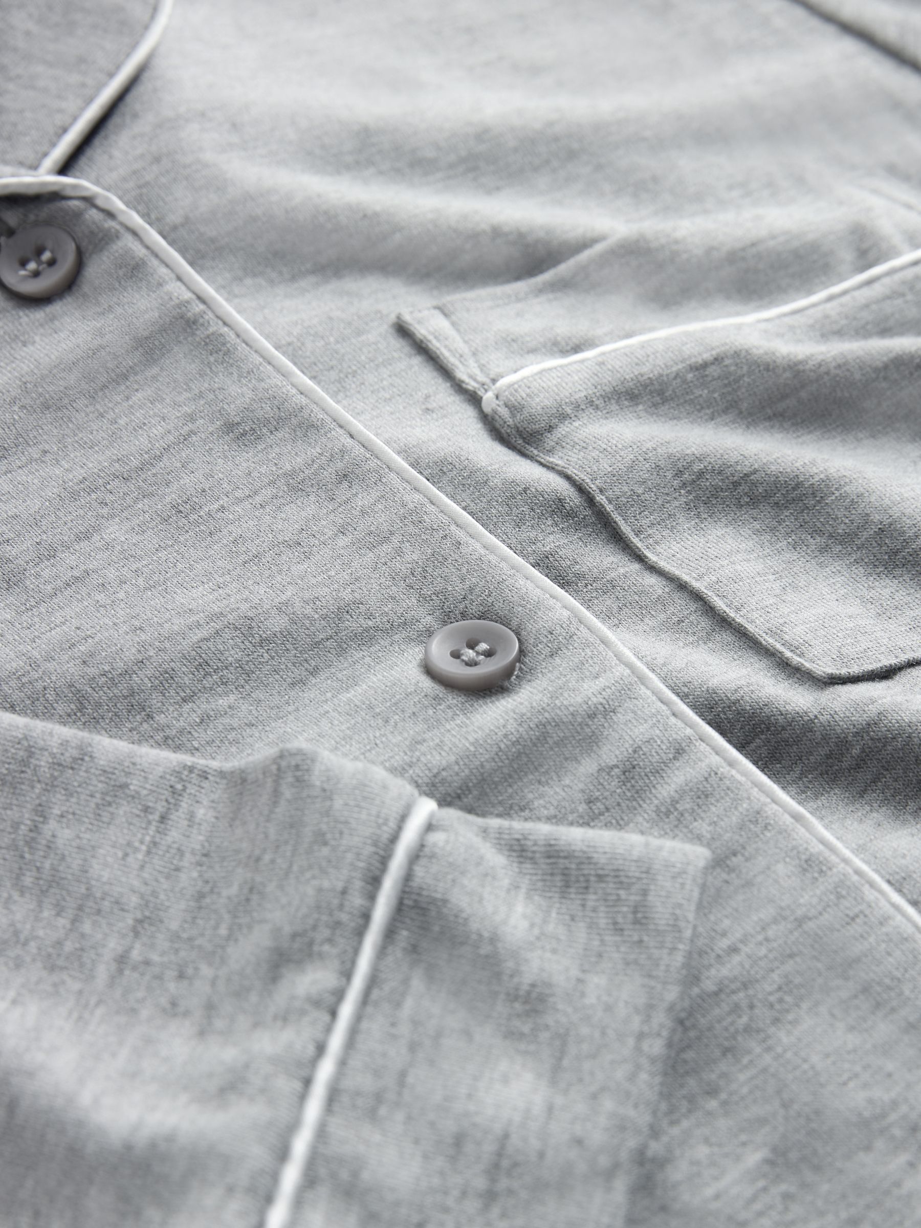 2 Pack Button Through Long Sleeve Jersey Pyjamas - Image 6 of 6 2 Pack Button Through Long Sleeve Jersey Pyjamas - Image 6 of 6