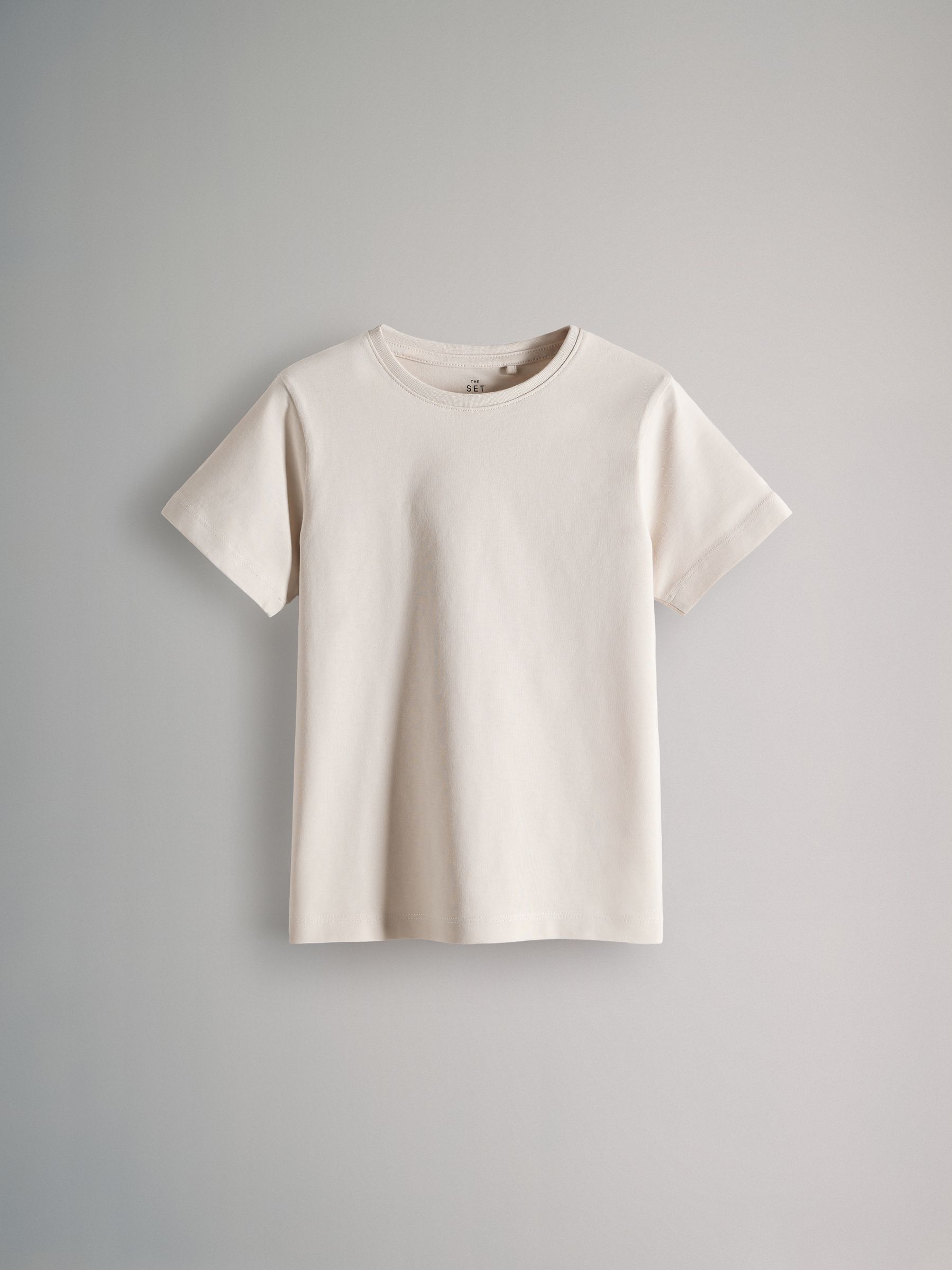 Navy/Blue/Cream - 8 Pack Regular Short Sleeve Cotton T-Shirts - Image 2 of 11
