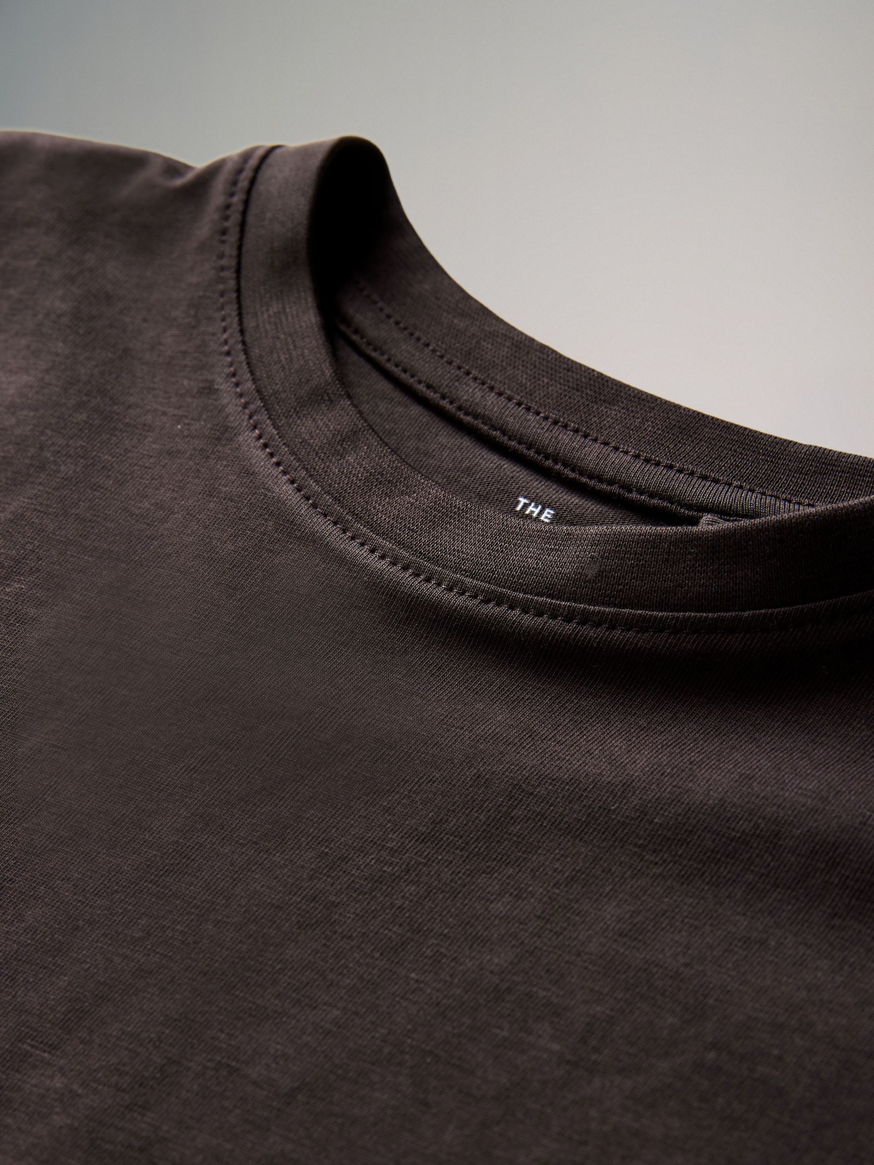 Brown/Pink/White - 4 Pack Cropped Oversized Short Sleeve Cotton T-Shirts - Image 6 of 7