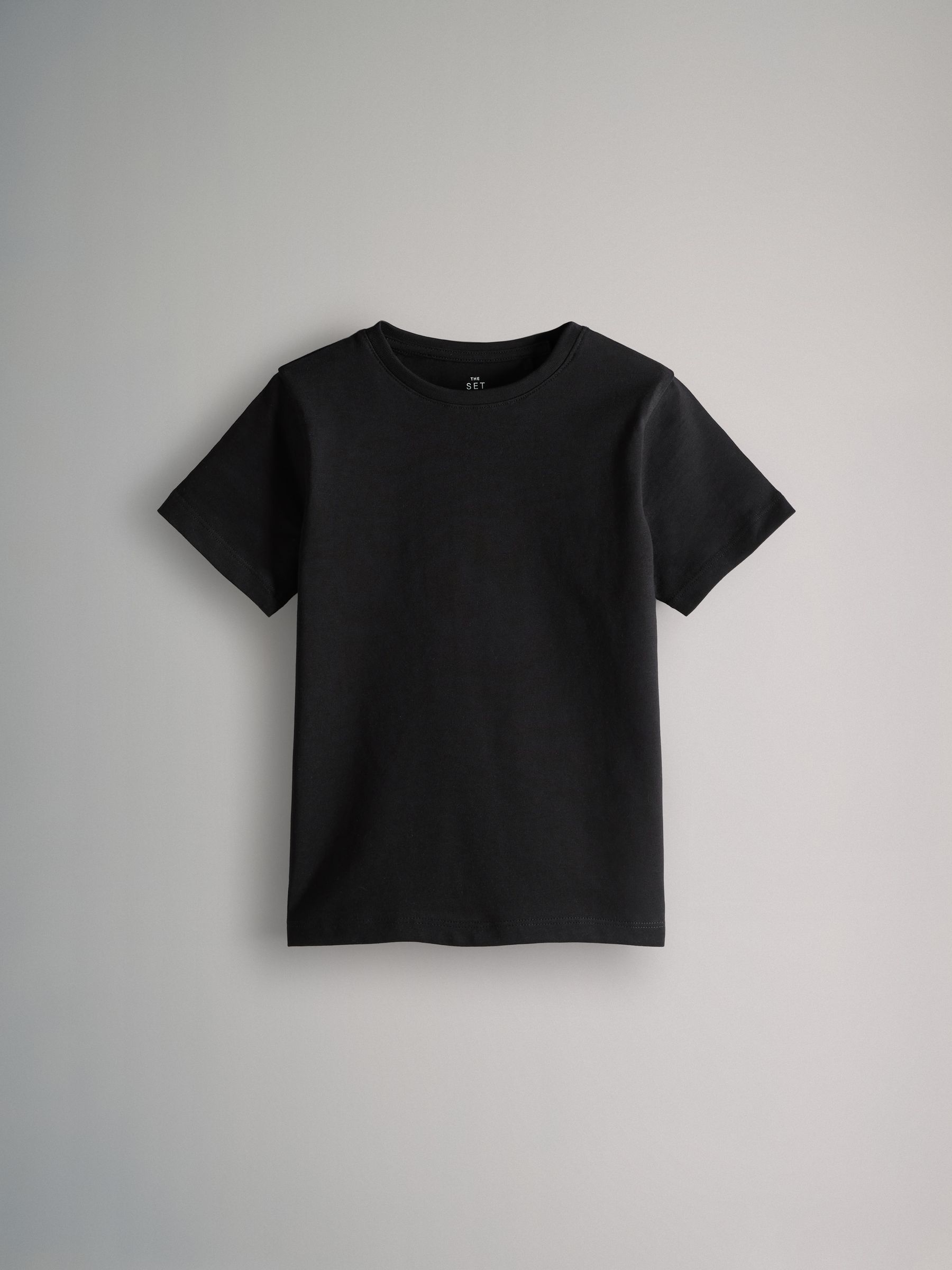 Black/Khaki/Green/Cream/White - 6 Pack Regular Cotton T-Shirts - Image 10 of 12