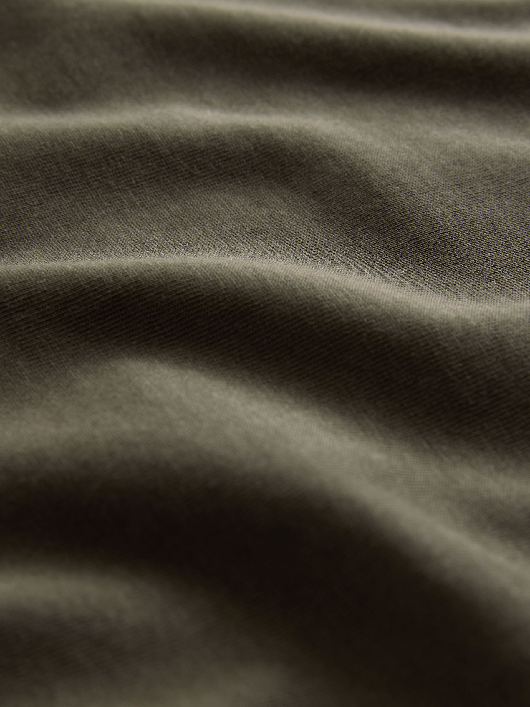 Black/Khaki/Green/Cream/White - 6 Pack Regular Cotton T-Shirts - Image 12 of 12