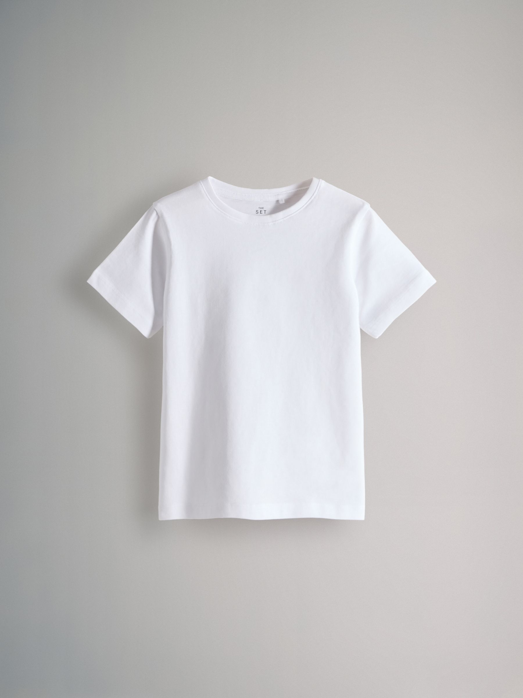 Black/Khaki/Green/Cream/White - 6 Pack Regular Cotton T-Shirts - Image 6 of 12