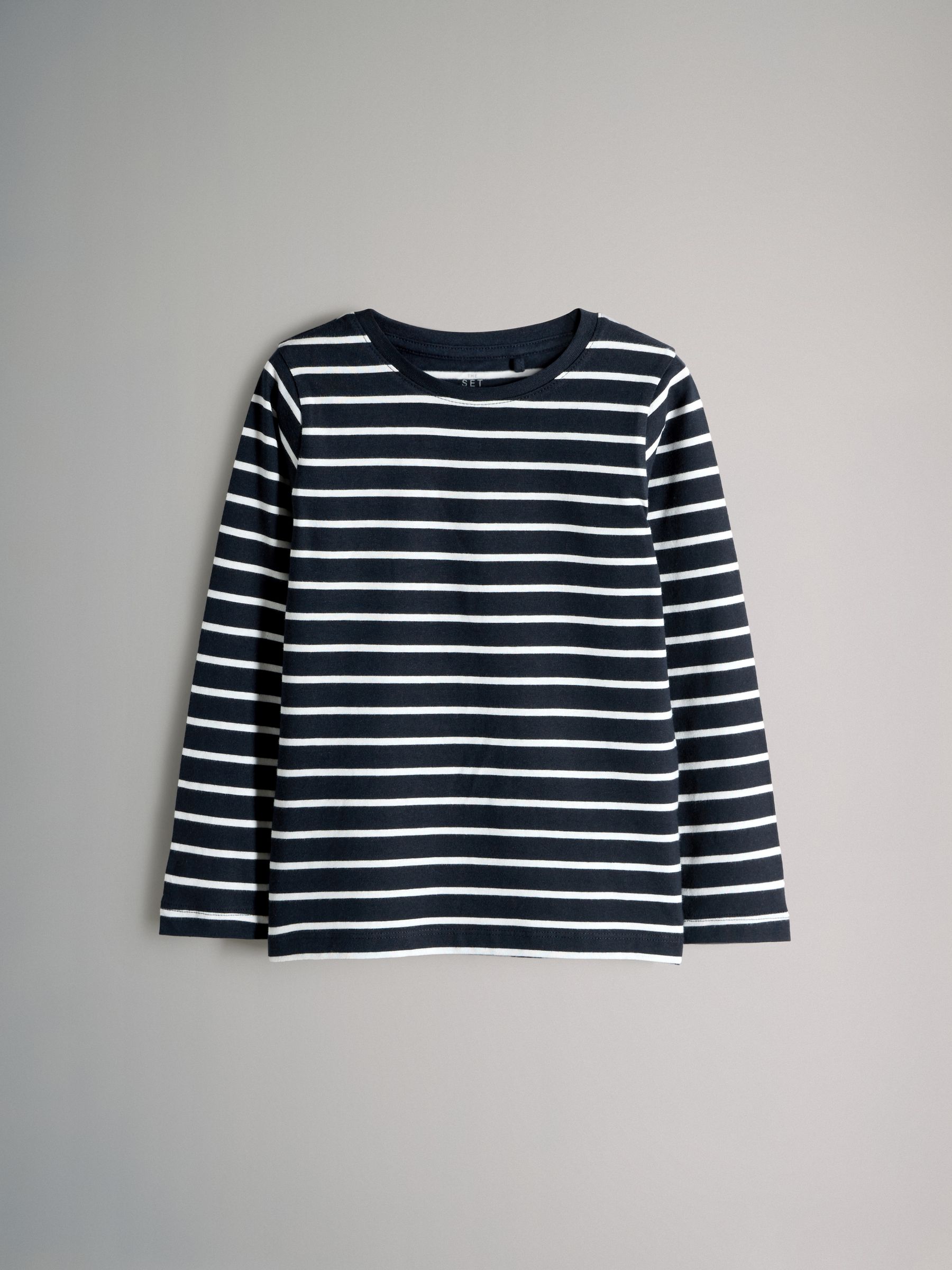 Navy/Grey/Blue/Grey Marl/White - 6 Pack Regular Cotton T-Shirts - Image 2 of 9
