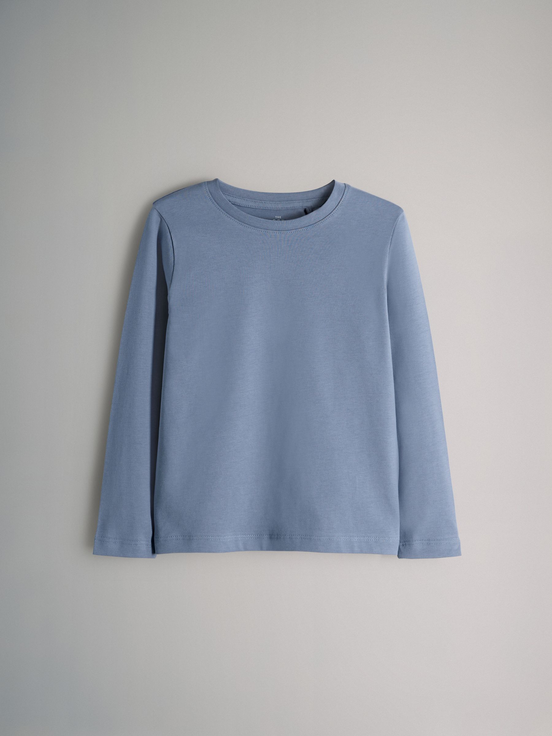 Navy/Grey/Blue/Grey Marl/White - 6 Pack Regular Cotton T-Shirts - Image 5 of 9