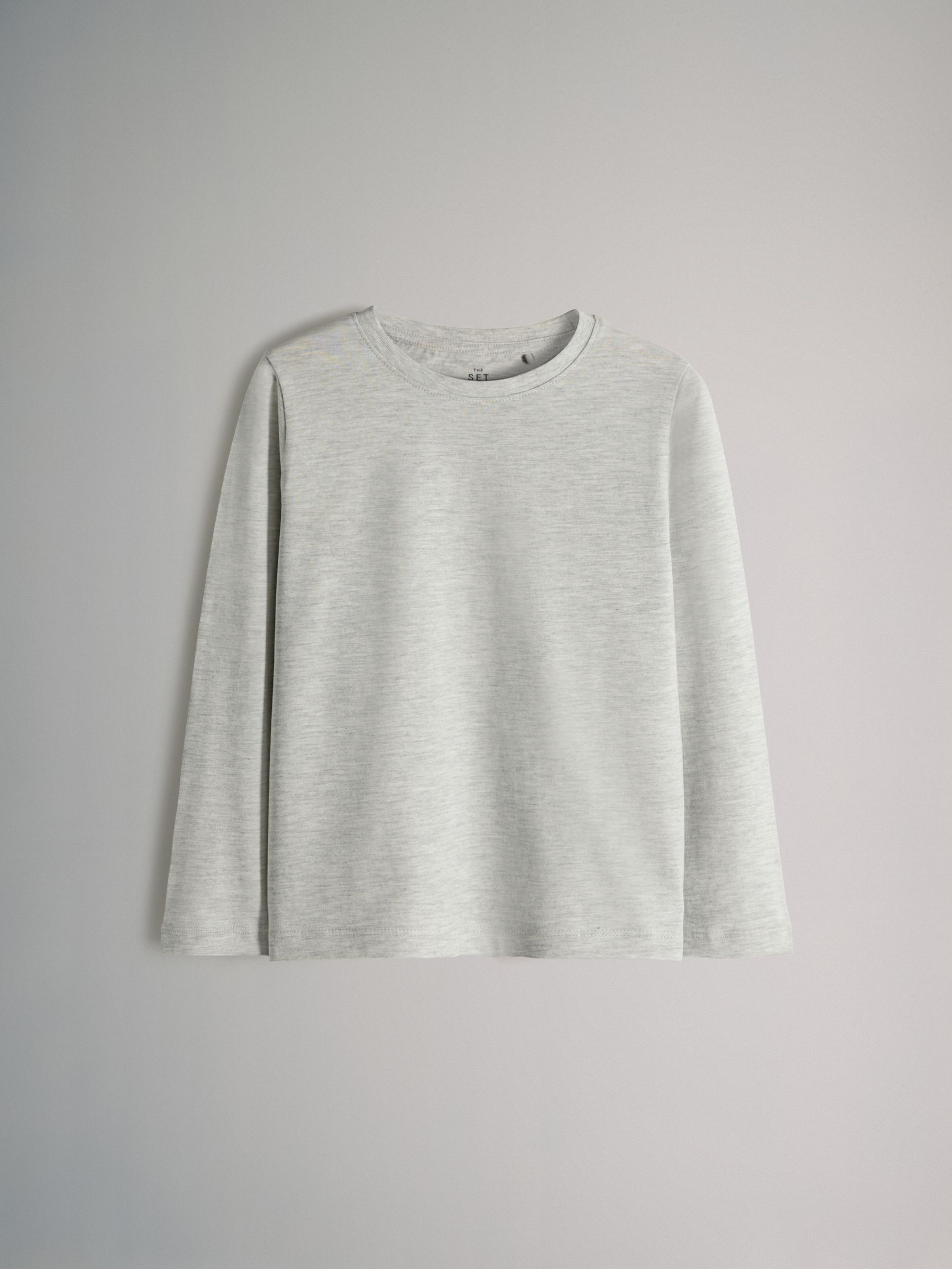 Navy/Grey/Blue/Grey Marl/White - 6 Pack Regular Cotton T-Shirts - Image 7 of 9