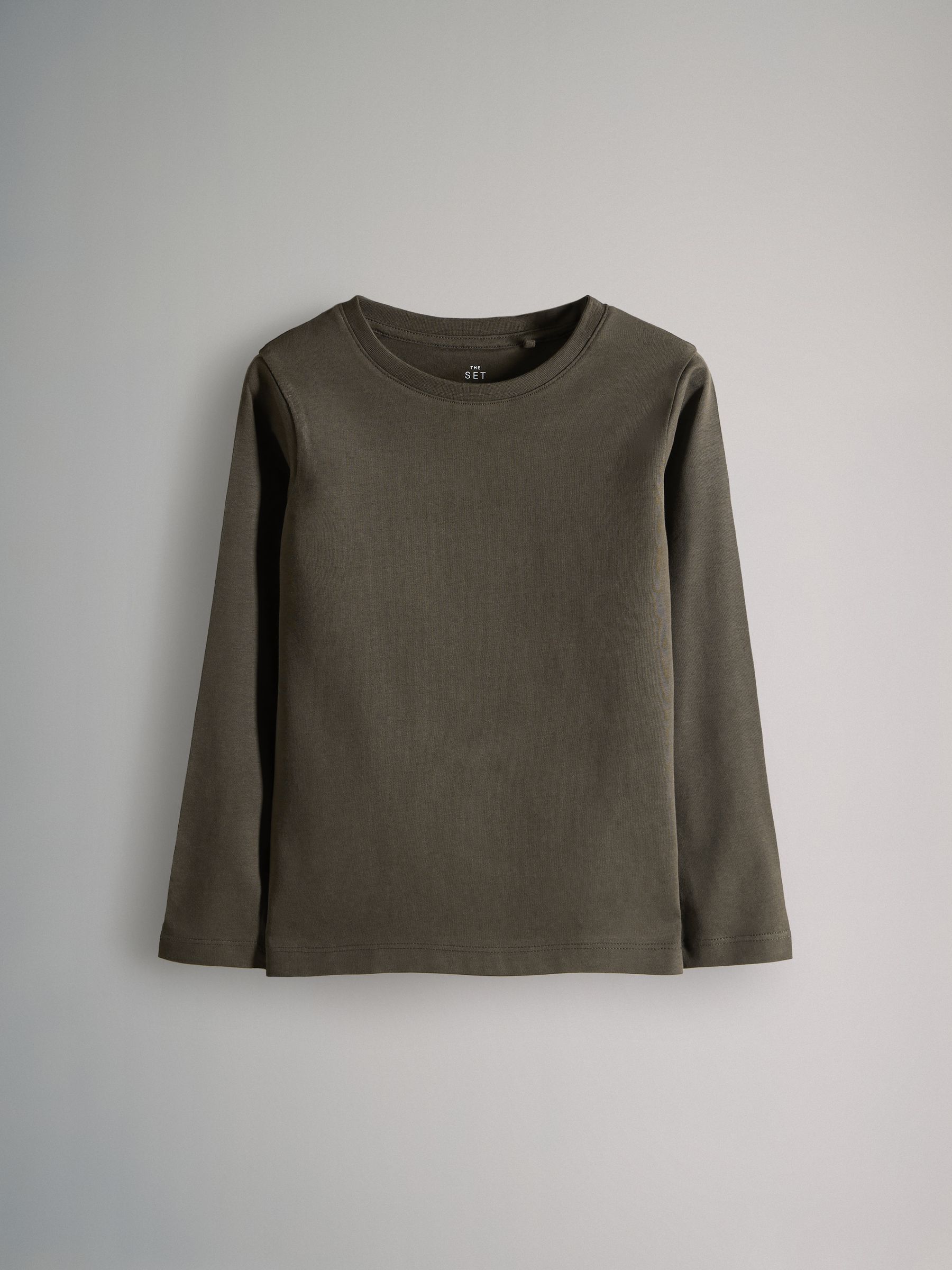 Black/Khaki/Green/Cream/White - 6 Pack Regular Cotton T-Shirts - Image 7 of 13