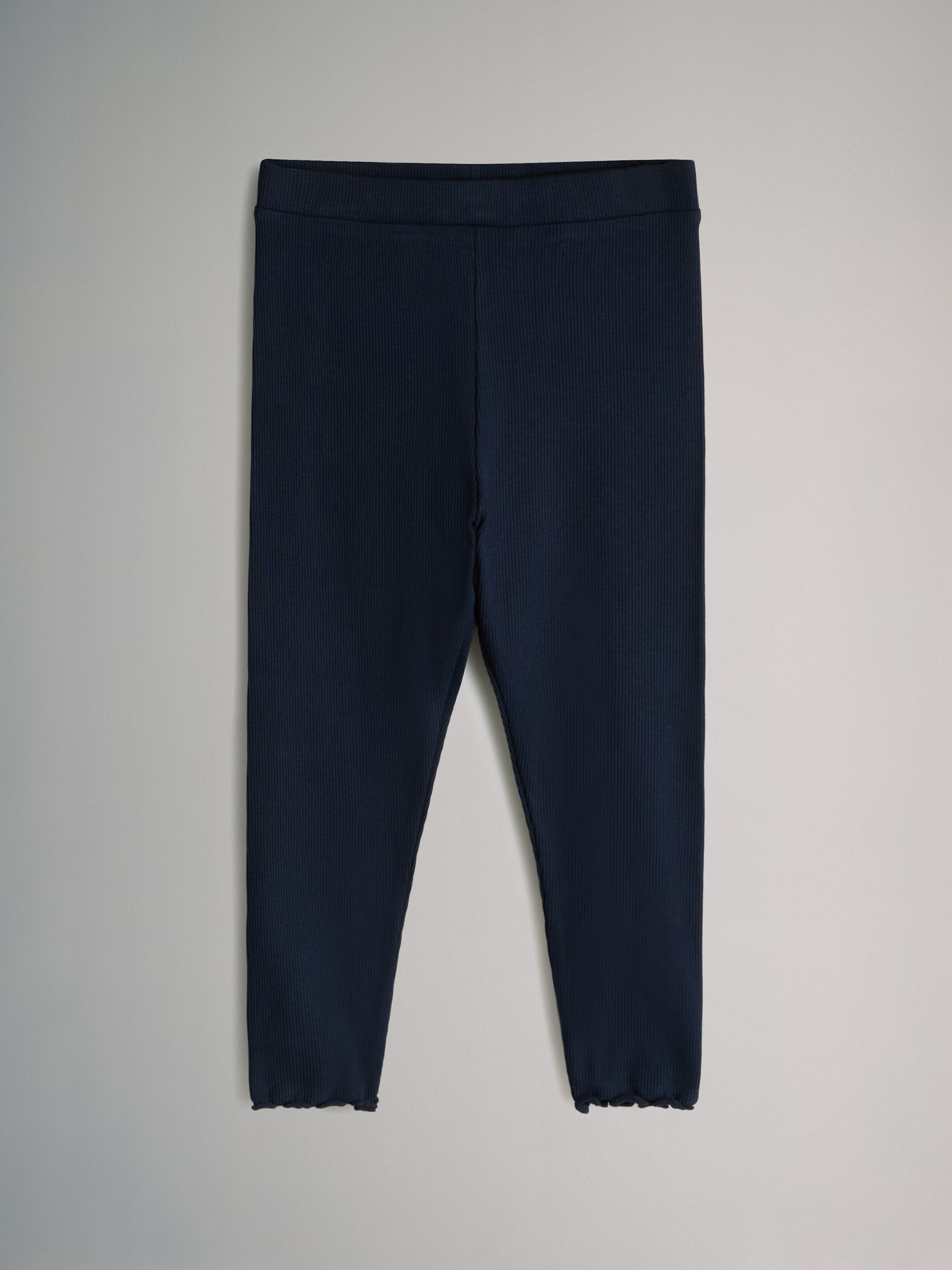 Navy Blue/Red/Pink/Stripe - 4 Pack Rib Cotton Leggings - Image 5 of 7