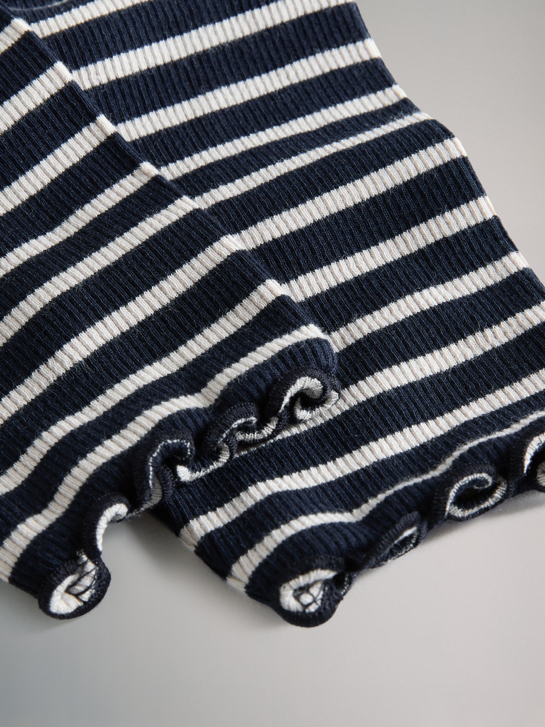 Navy Blue/Red/Pink/Stripe - 4 Pack Rib Cotton Leggings - Image 6 of 7