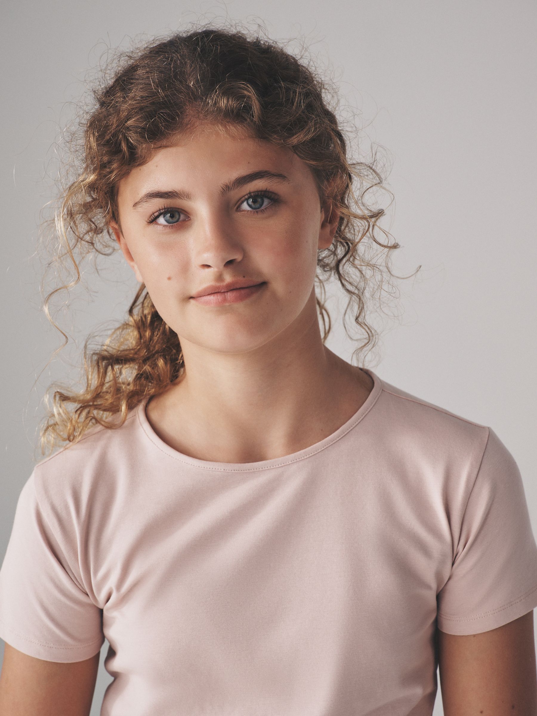 Pink/Cream/Brown - 5 Pack Short Sleeve Crew Neck Cotton T-Shirts - Image 5 of 13