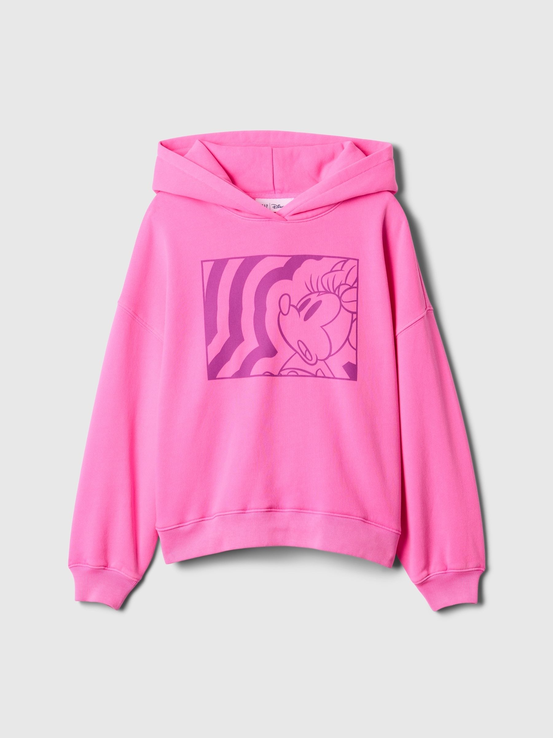 Pink Minnie Mouse Disney Vintage Soft Oversized Hoodie (4-13yrs) - Image 4 of 5