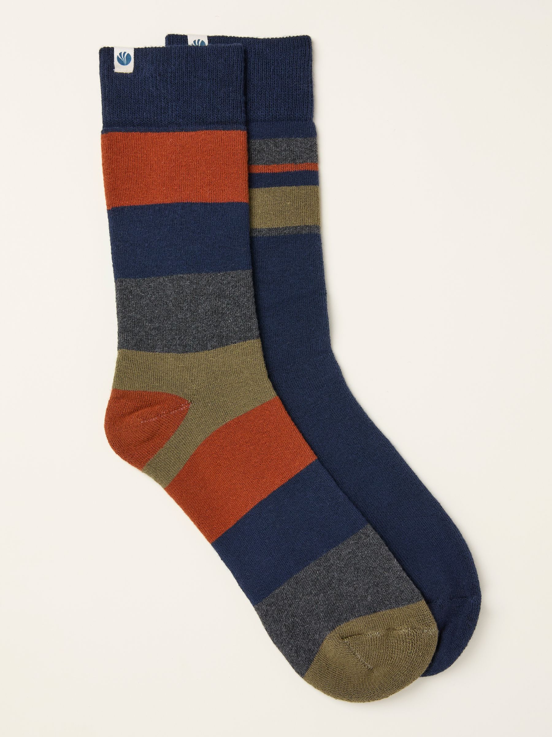 Multi Colour 2 Pairs of Thermal Socks - Image 1 of 2