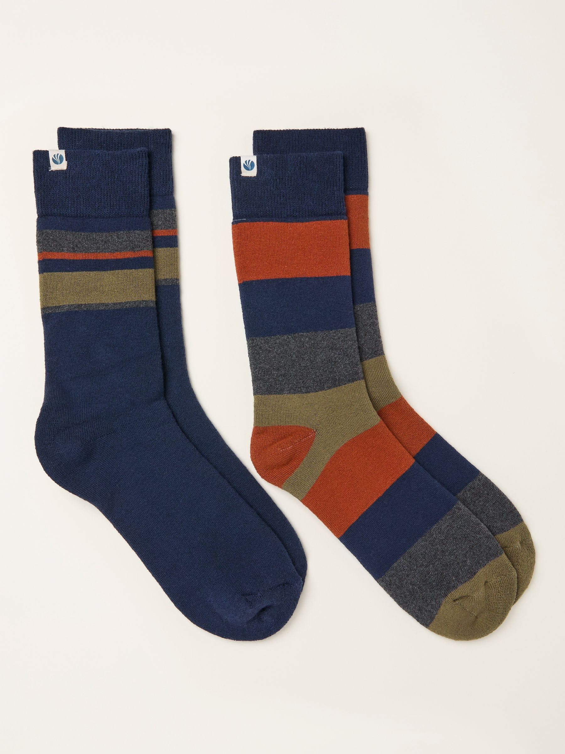 Multi Colour 2 Pairs of Thermal Socks - Image 2 of 2