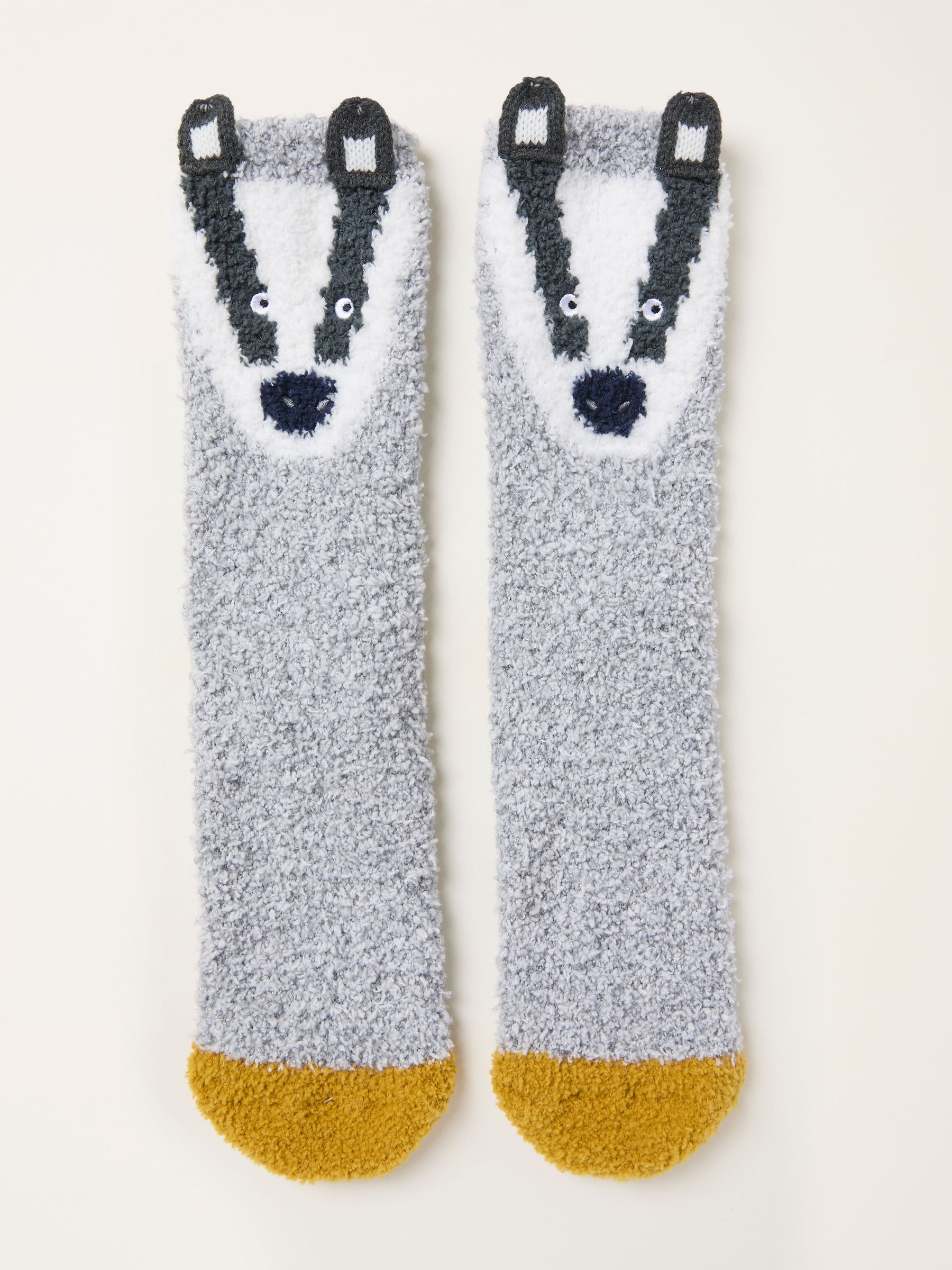 Grey Badger Cosy Socks - Image 1 of 2