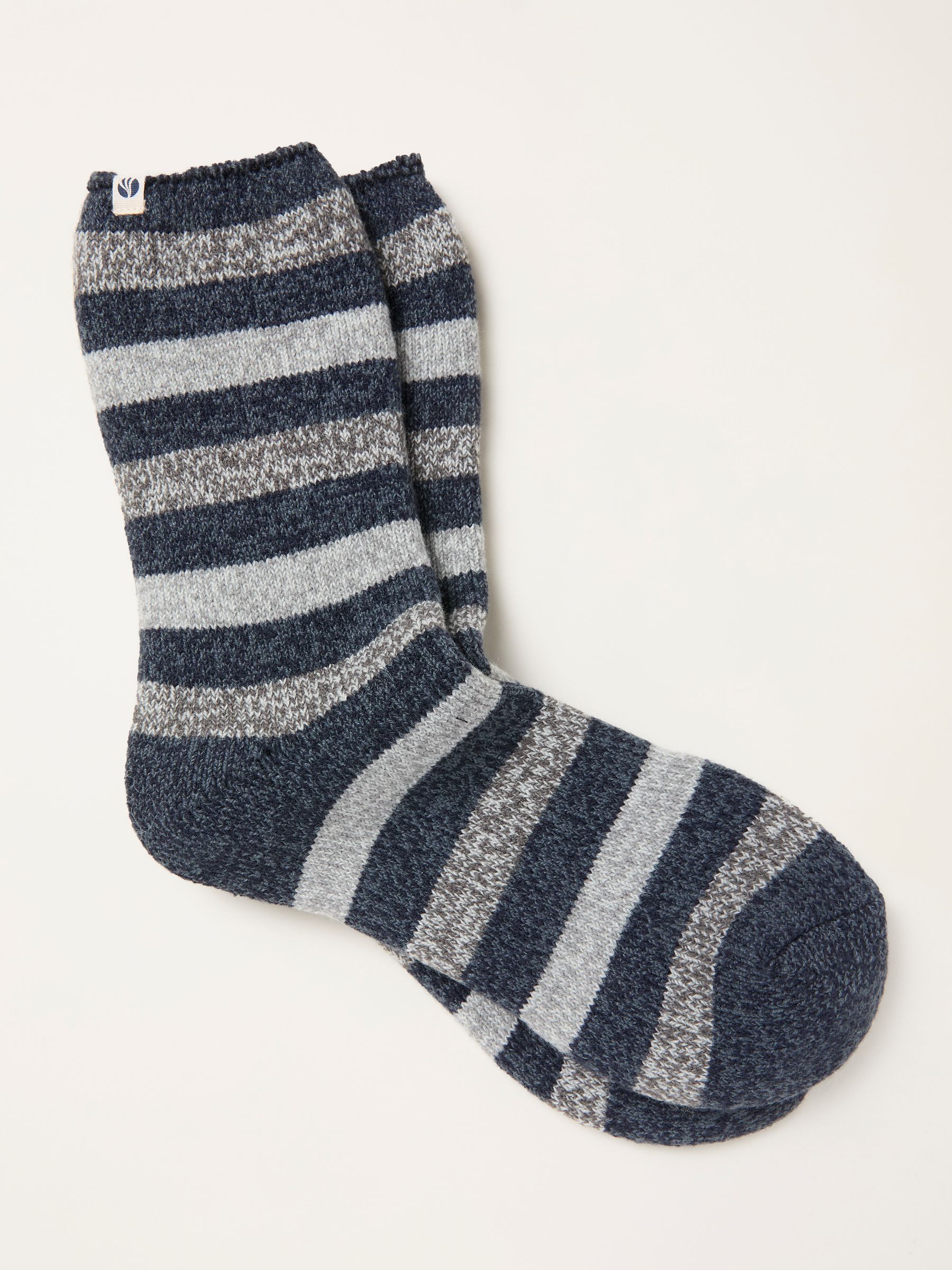 Blue Striped Thermal Socks - Image 1 of 2