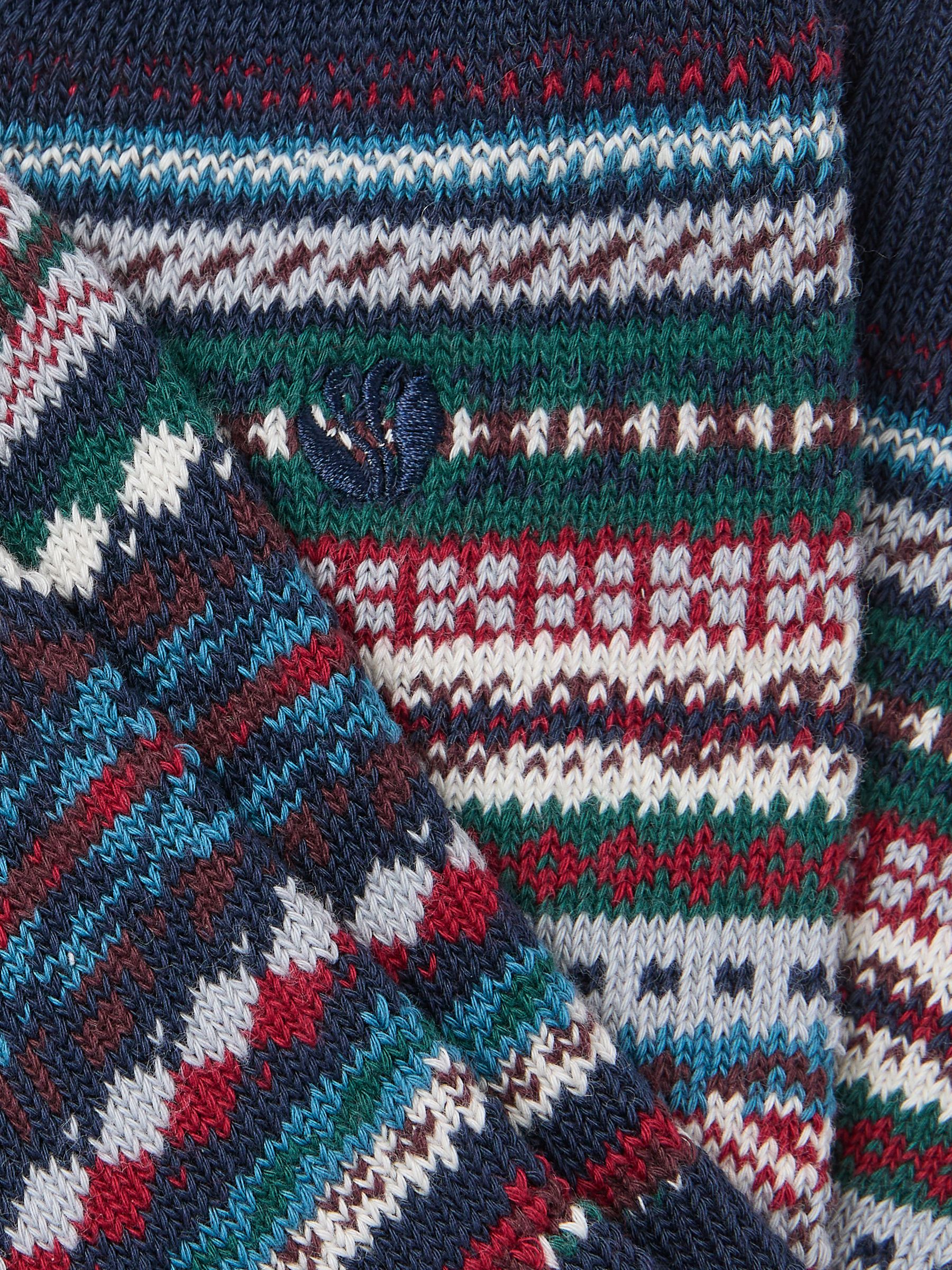 Multi Colour Fairisle Boot Socks - Image 2 of 2