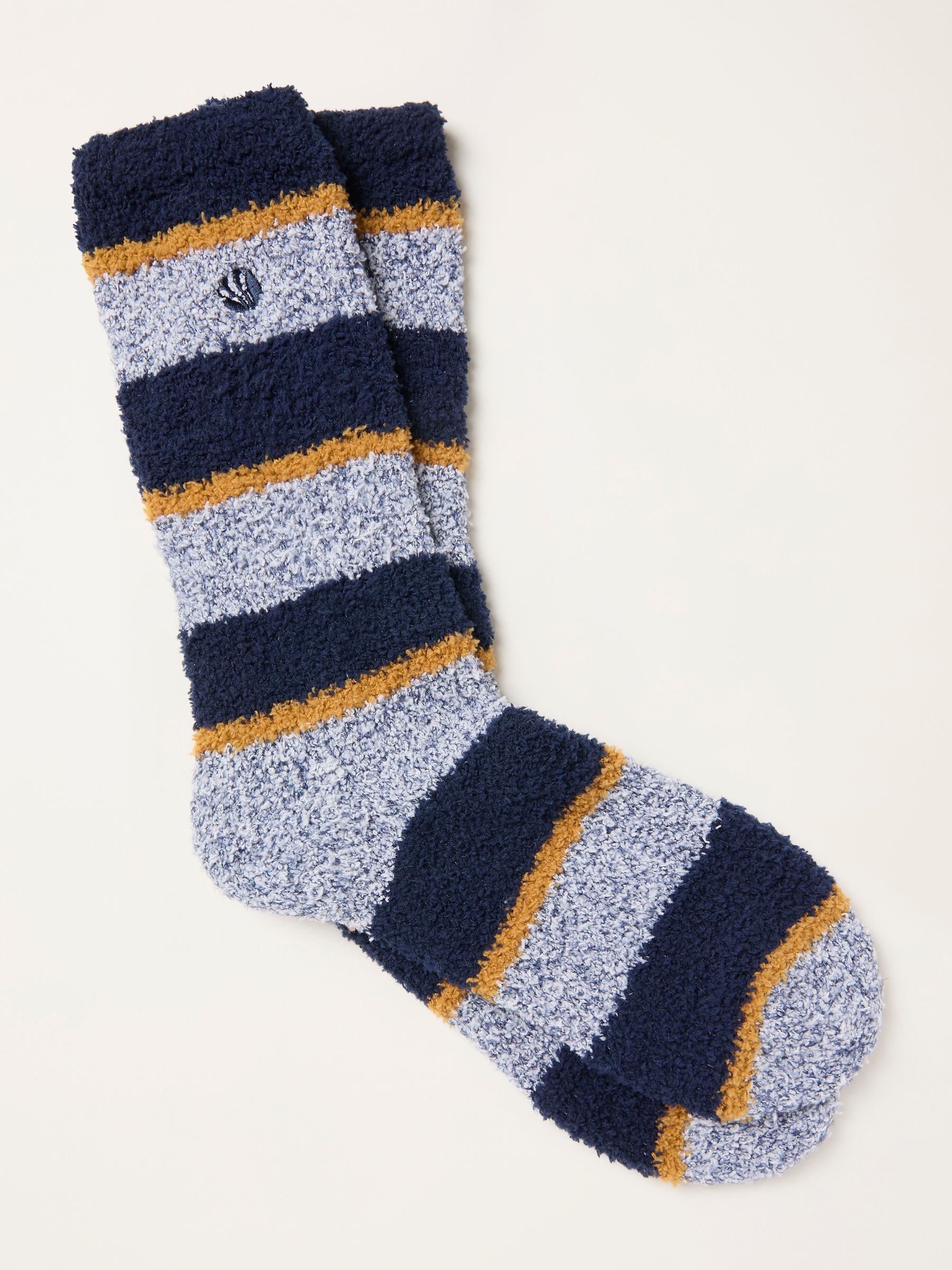 Grey Striped Cosy Socks - Image 1 of 2