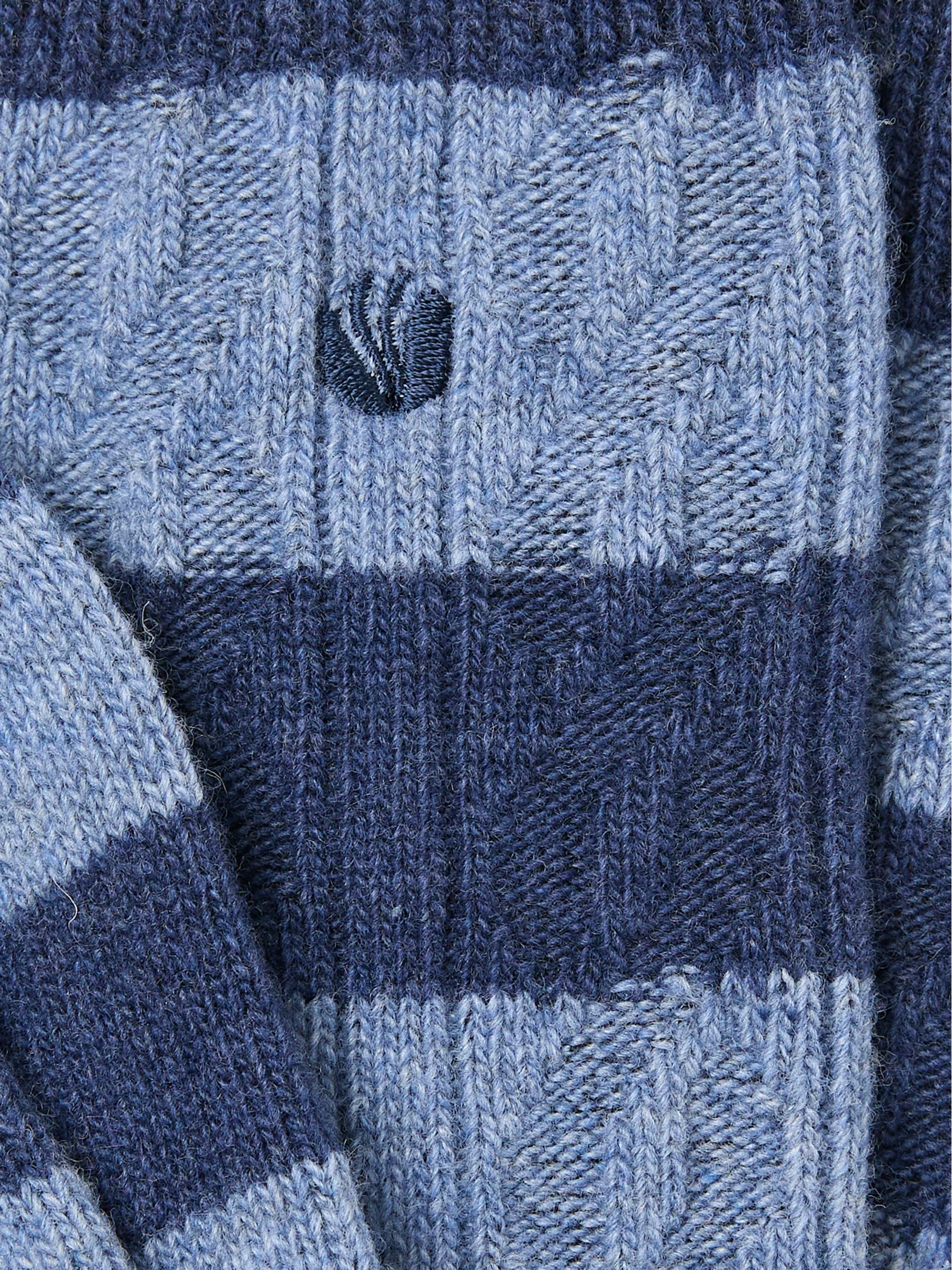 Blue Striped Cashmere Blend Socks - Image 2 of 2