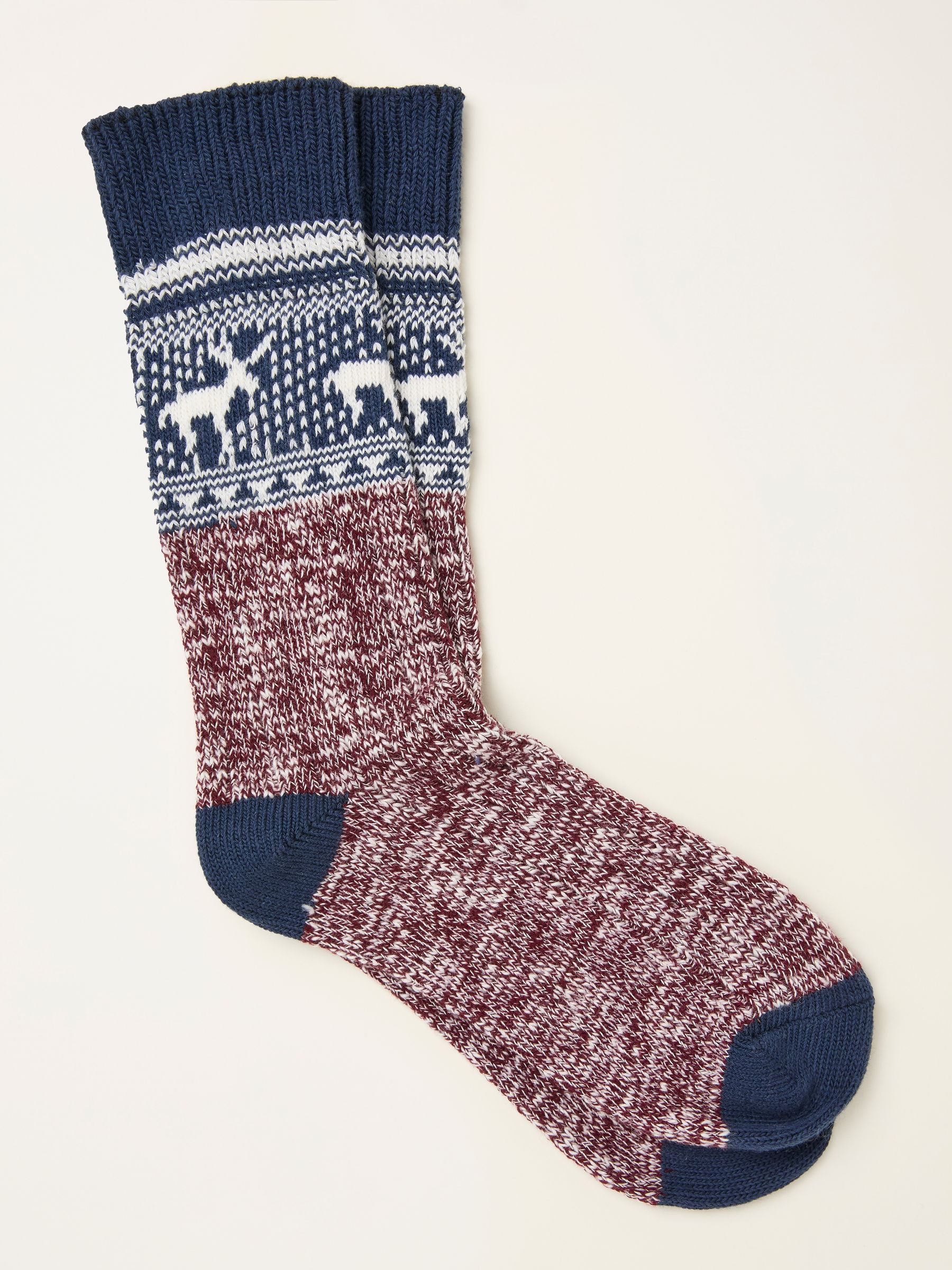 Navy Fairisle Socks - Image 1 of 2