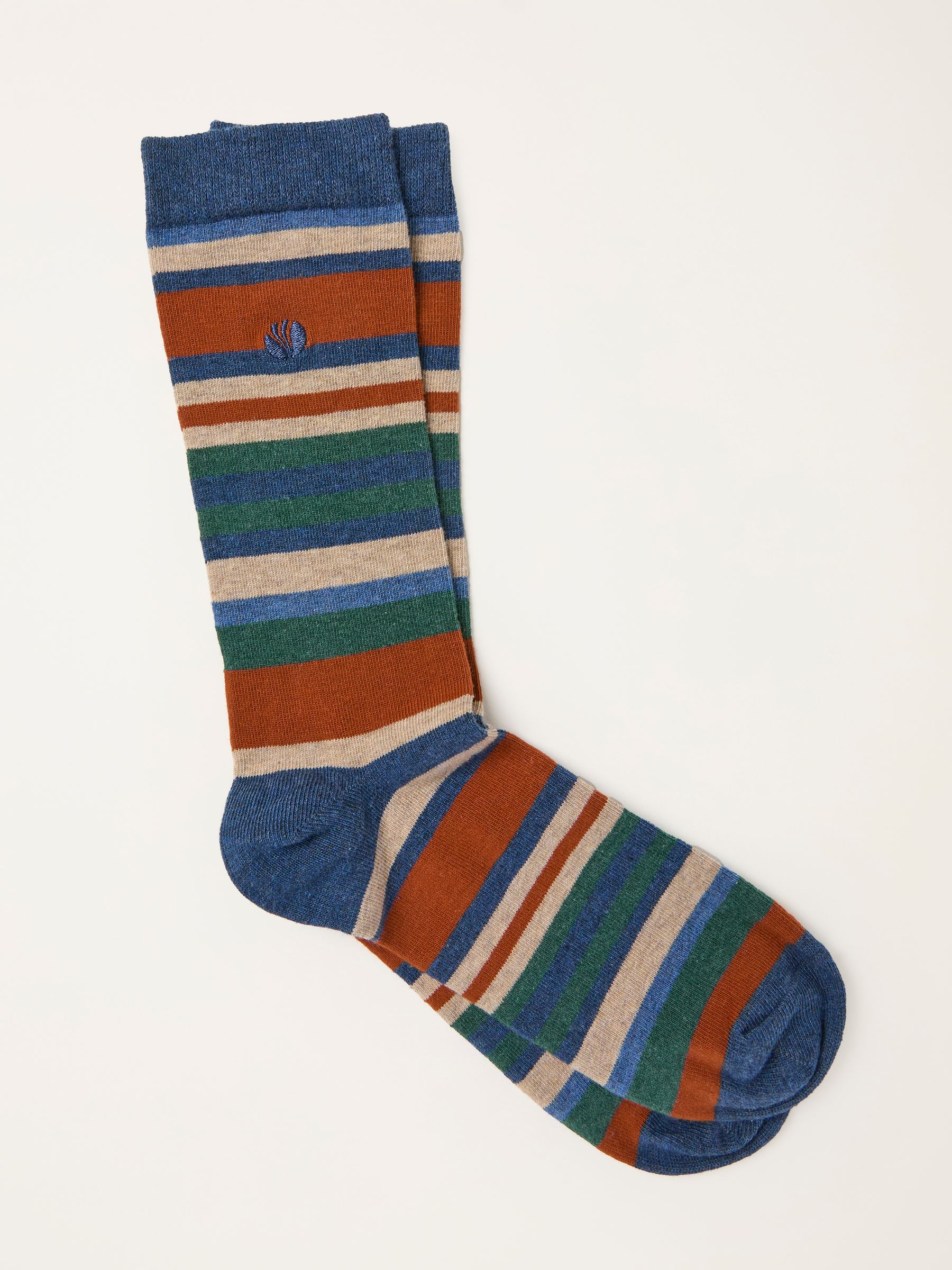 Multi Colour Striped Socks - Image 1 of 2
