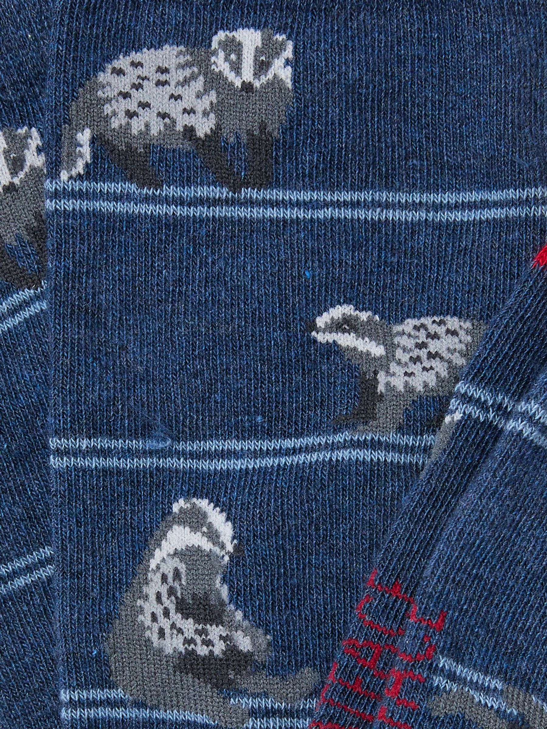 Navy Badger Socks - Image 2 of 2