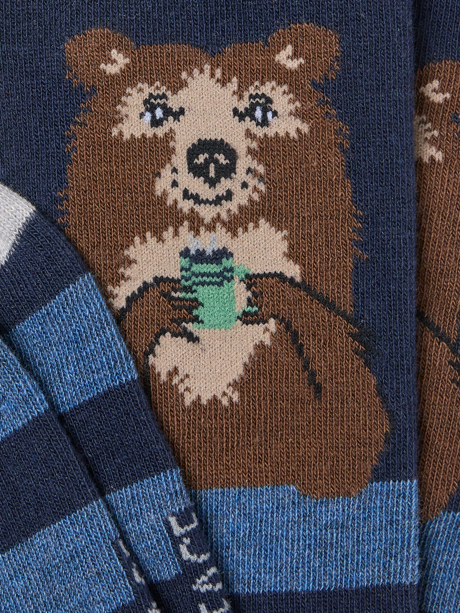Navy Bear Socks - Image 2 of 2