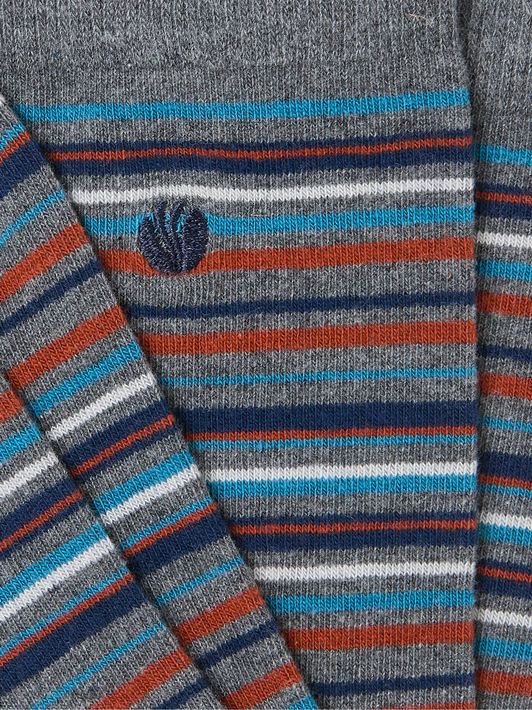 Grey Striped Socks - Image 2 of 2