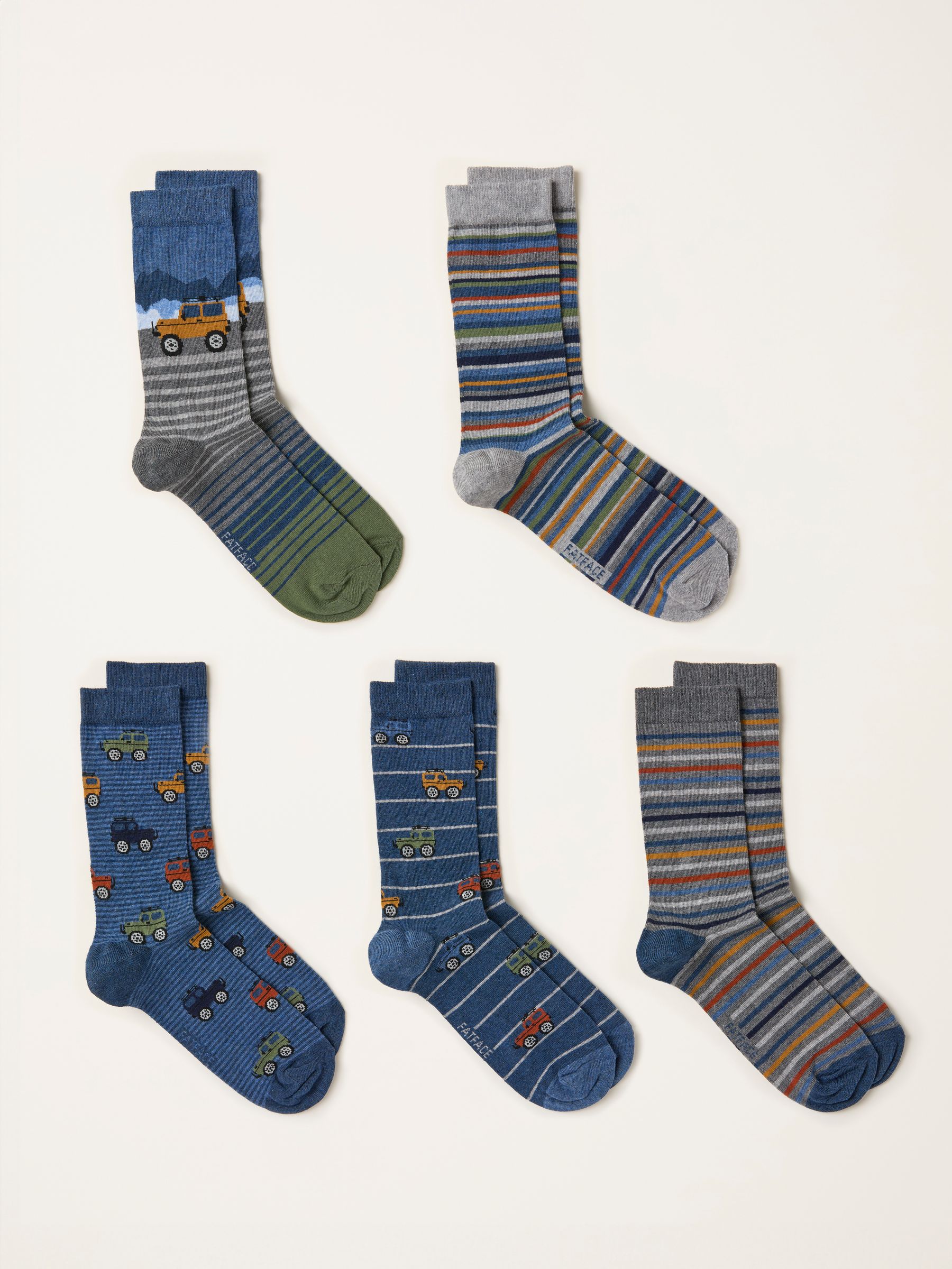 Multi 5 Pairs of Off Roader Socks - Image 2 of 2