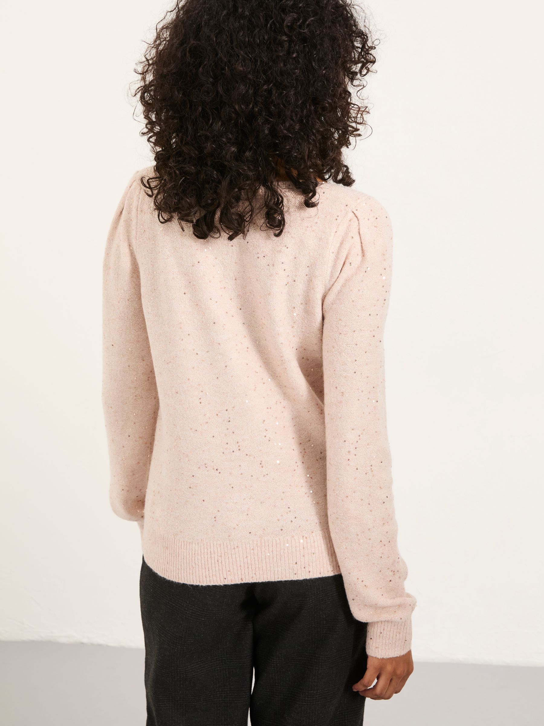 Jasmine Pale Pink Sparkle Knitted Jumper - Image 2 of 5