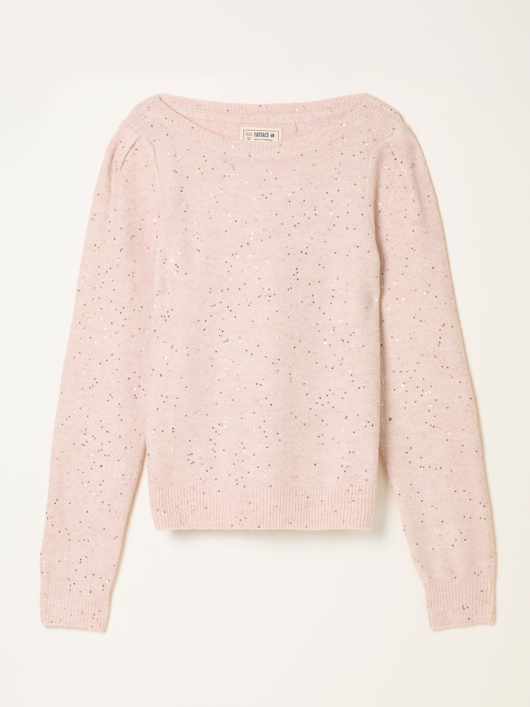 Jasmine Pale Pink Sparkle Knitted Jumper - Image 5 of 5