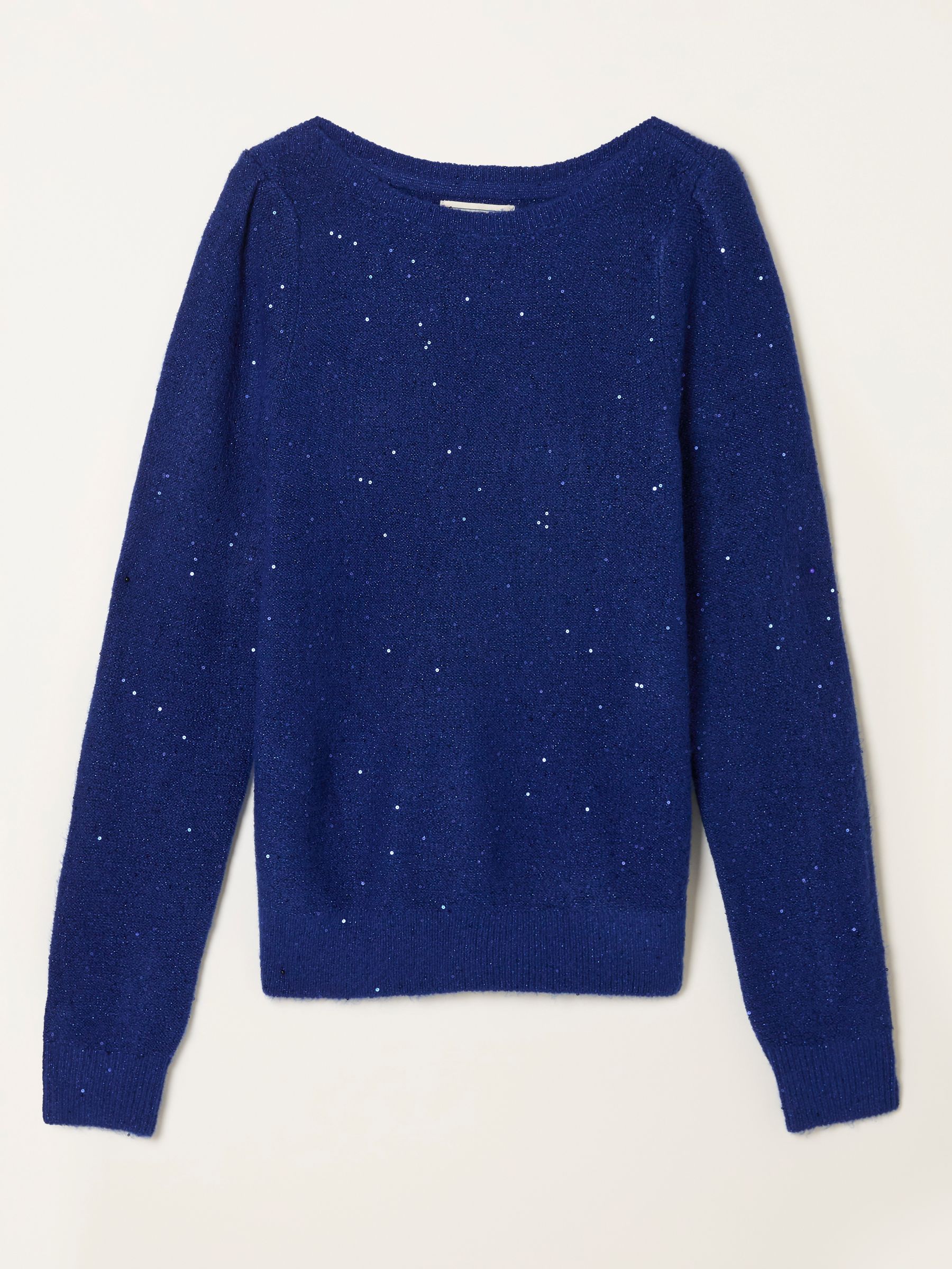 Jasmine Cobalt Blue Sparkle Knitted Jumper - Image 5 of 5