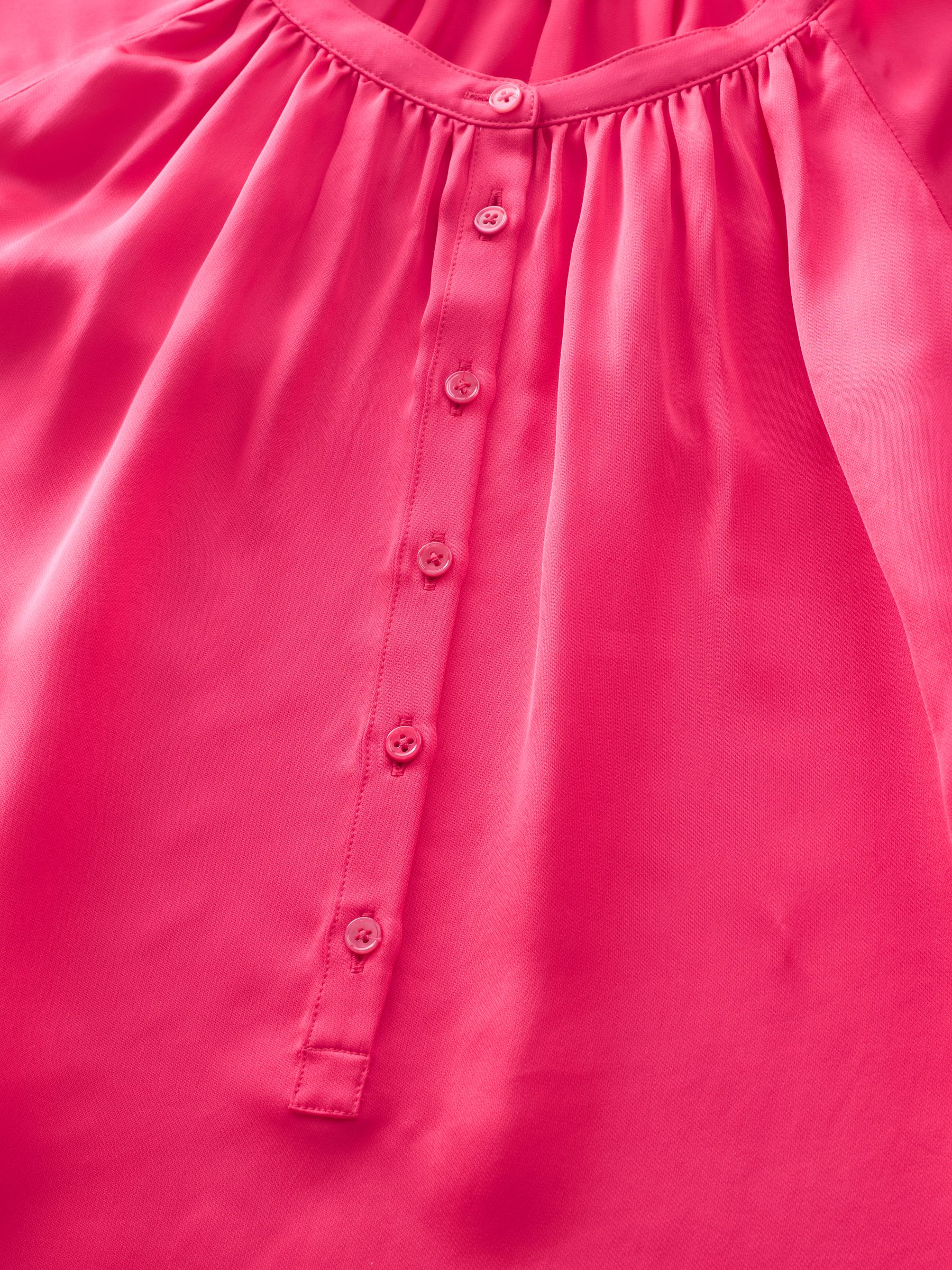 Banana Republic Pink Dolman Sleeve Shirred Blouse - Image 3 of 5