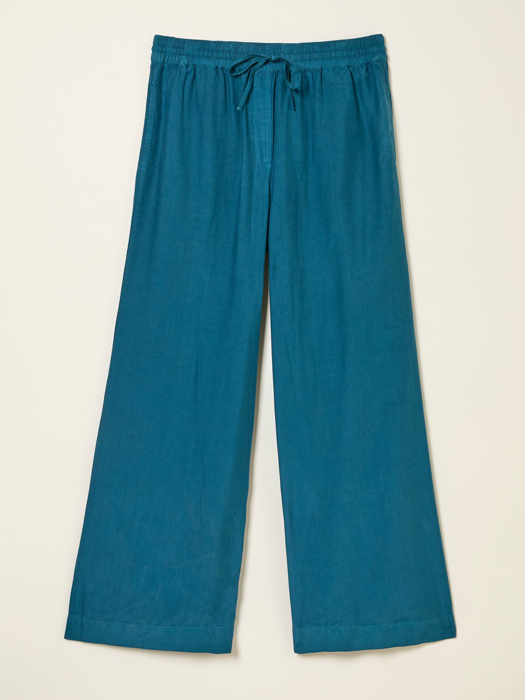 Luna Teal Blue Wide Leg Trousers - Image 1 of 1