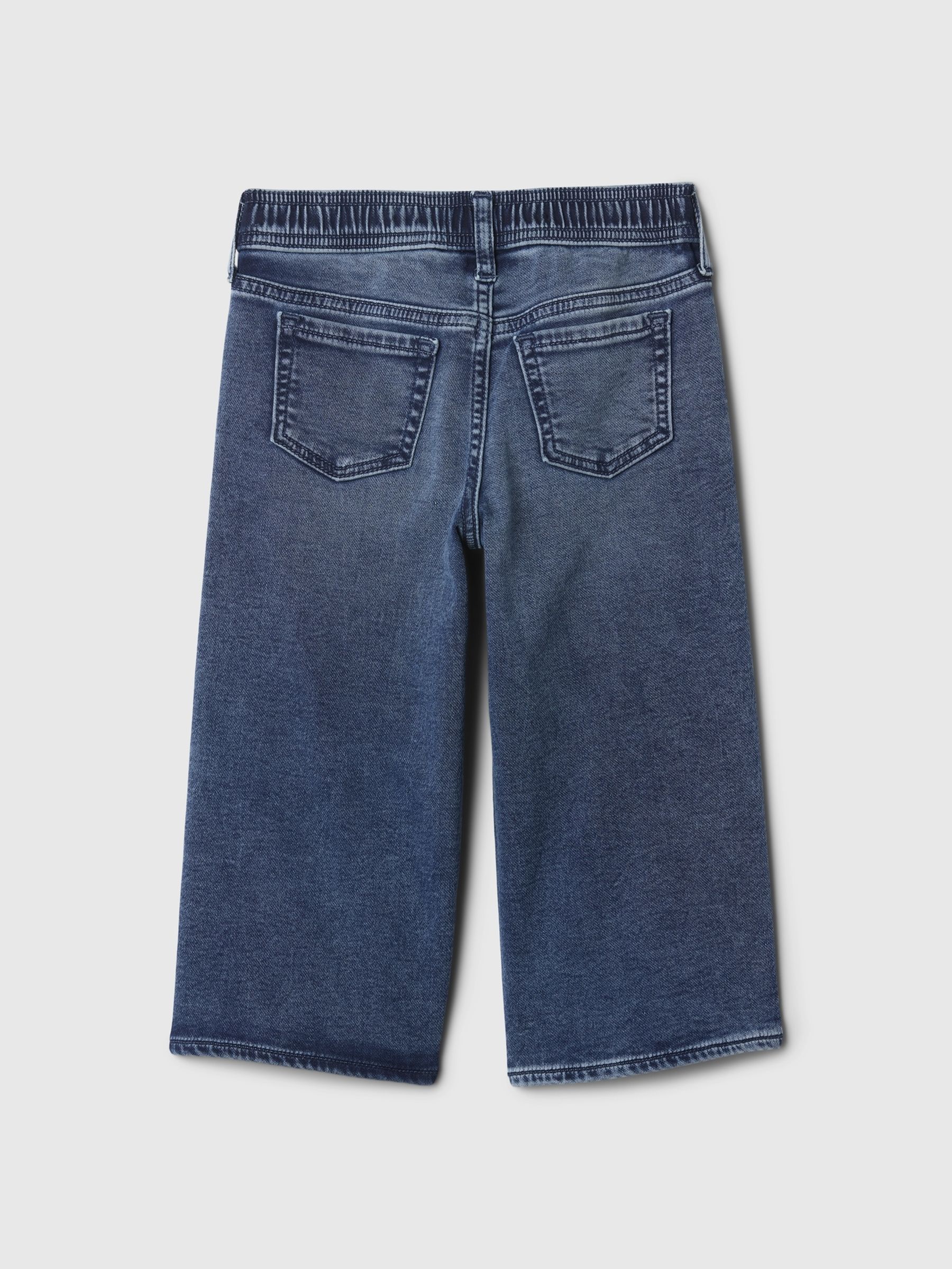Dark Blue Knit Pull On Baggy Jeans (6mths-5yrs) - Image 2 of 3